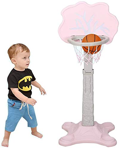 Adjustable Kids Basketball Hoop - Height Adjustable Indoor/Outdoor Basketball Goal for Toddlers & Children - Durable & Stable Parent-Child Toy for Home, Backyard, Playroom & Birthday Gifts