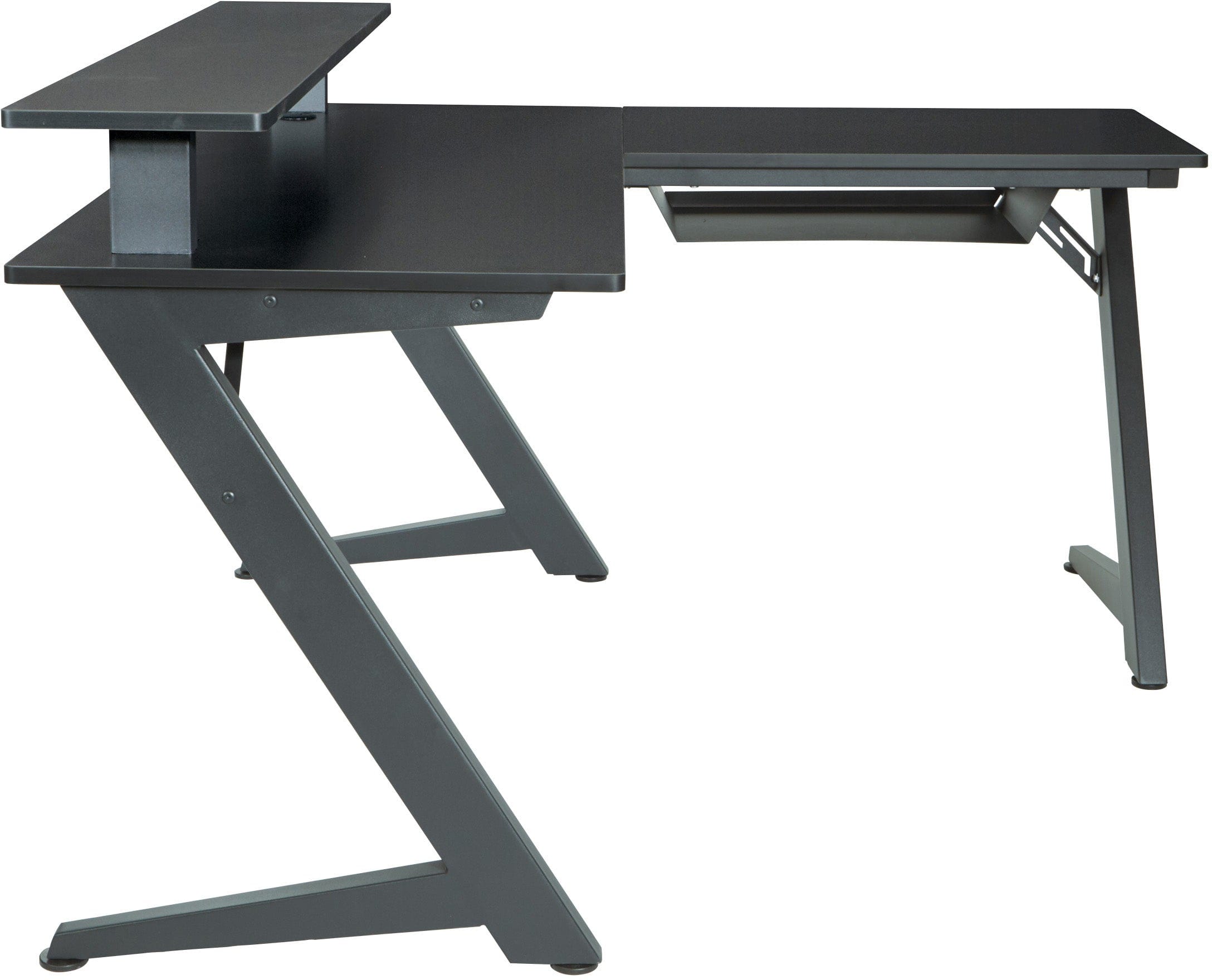 Office Star Avatar Battlestation Gaming Desk [AVA25] - Ergonomic Computer Desk for PC & Console Gamers - Perfect for Home Office, Gaming Setup & Streaming Stations