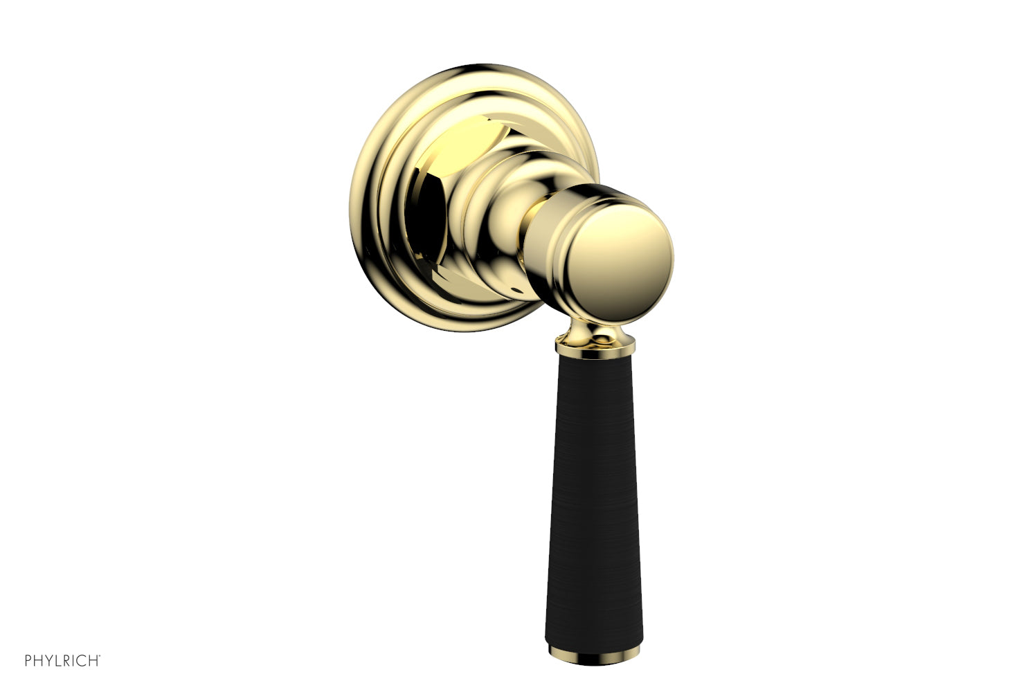 HEX TRADITIONAL / HENRI Volume Control Diverter Valve - Satin Black Lever Handle (Model 500-36) - Perfect for Bathroom & Shower Fixture Replacement