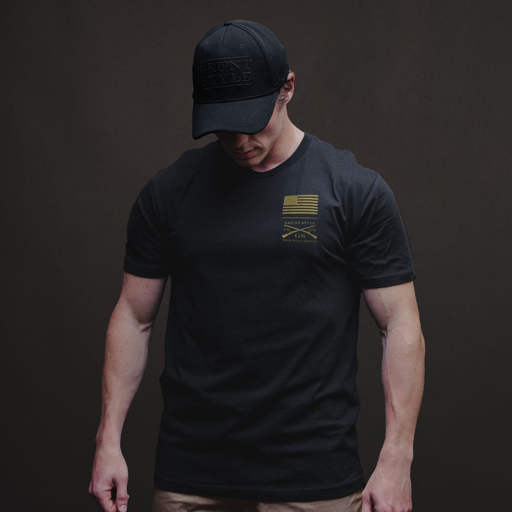 Sic Semper T-Shirt for Men - Classic Black Cotton Tee - Perfect for Casual Wear, Street Style & Everyday Outfits
