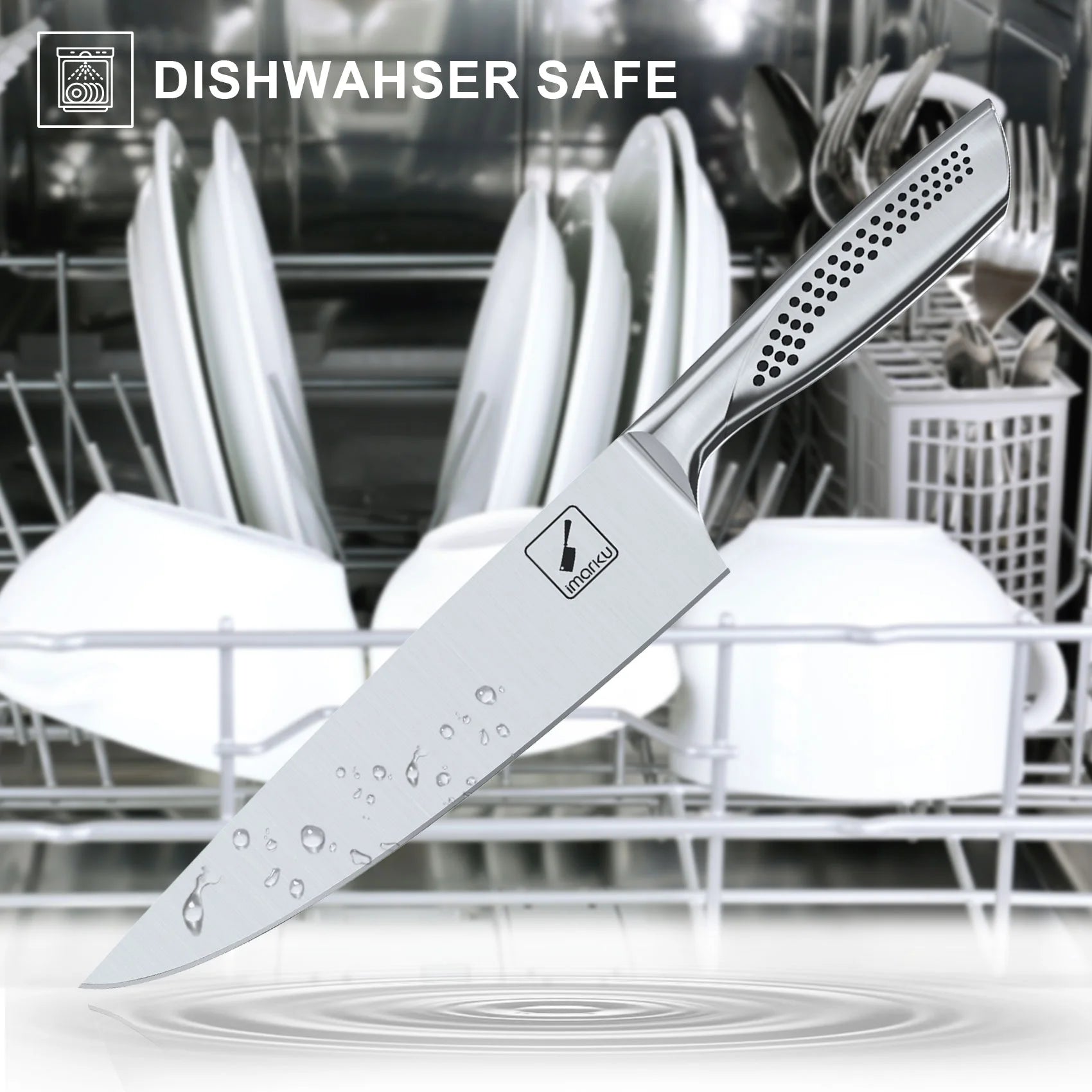 Premium Japanese Kitchen Knife Block Set - 6-Piece Damascus Steel Chef Knives with Non-Slip Ergonomic Handle - Perfect for Home Cooking, Professional Chefs & Culinary Enthusiasts