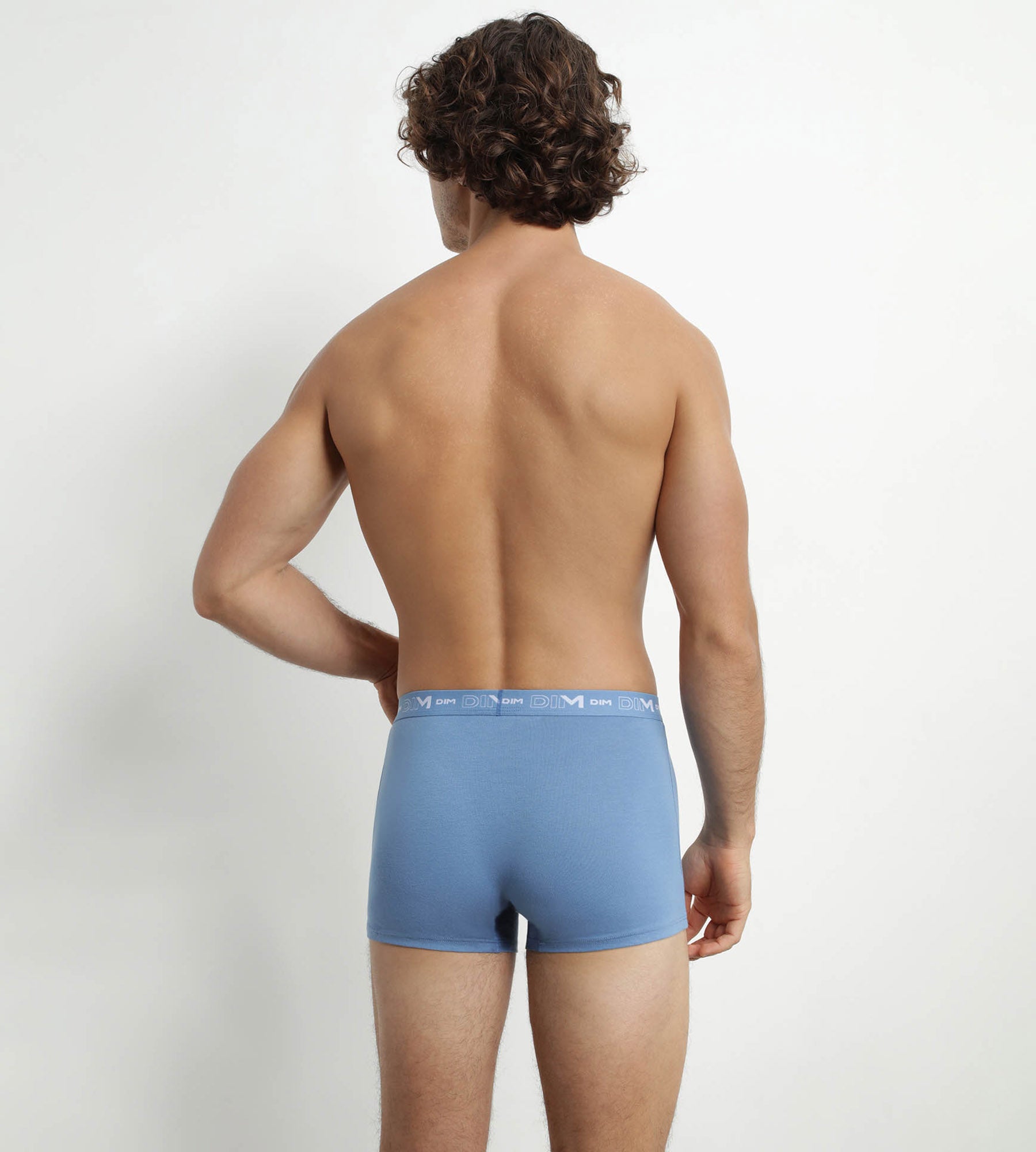 3 Pack Men's Boxer Briefs - Blue Riviera & Black Denim Cotton Stretch Underwear for Daily Wear, Gym & Travel