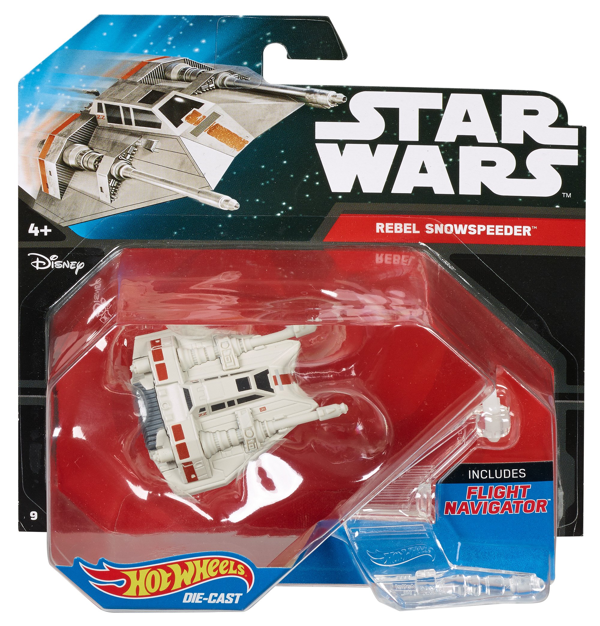 Hot Wheels Star Wars Snowspeeder Vehicle - Die-Cast Toy Car with Orange Design for Kids & Collectors | Perfect for Playtime, Display & Gift Giving