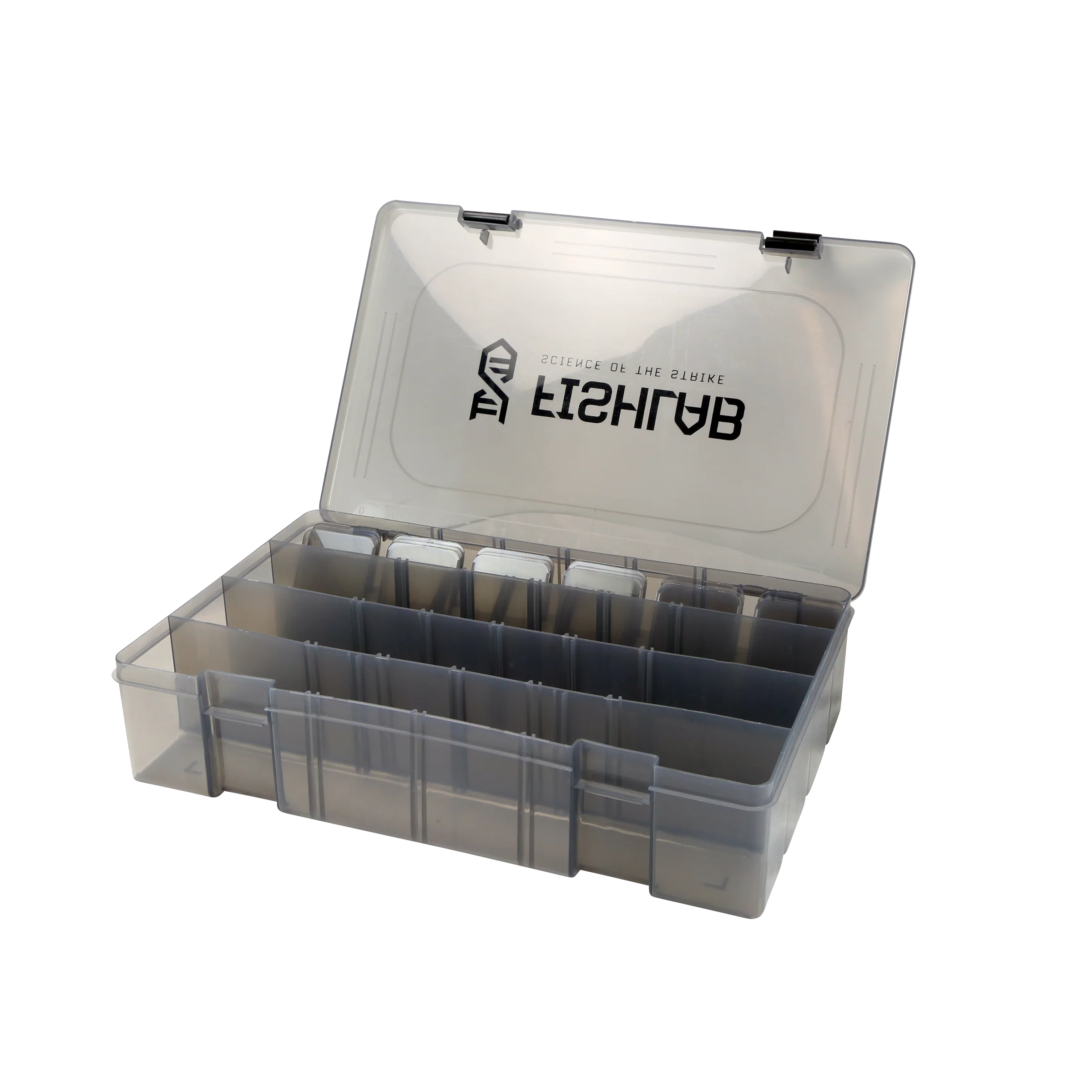 FishLab Adjustable Tackle Trays - Organize Fishing Hooks, Lures & Gear - Perfect for Bass, Trout & Saltwater Fishing - Portable Storage Box for Anglers