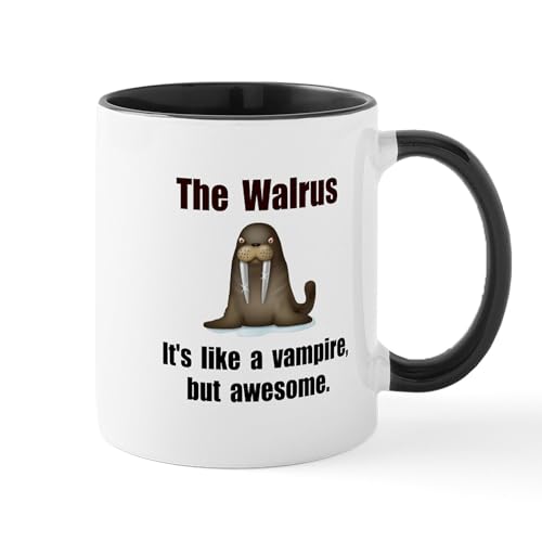 White/Black Inside - Walrus Vampire Mug