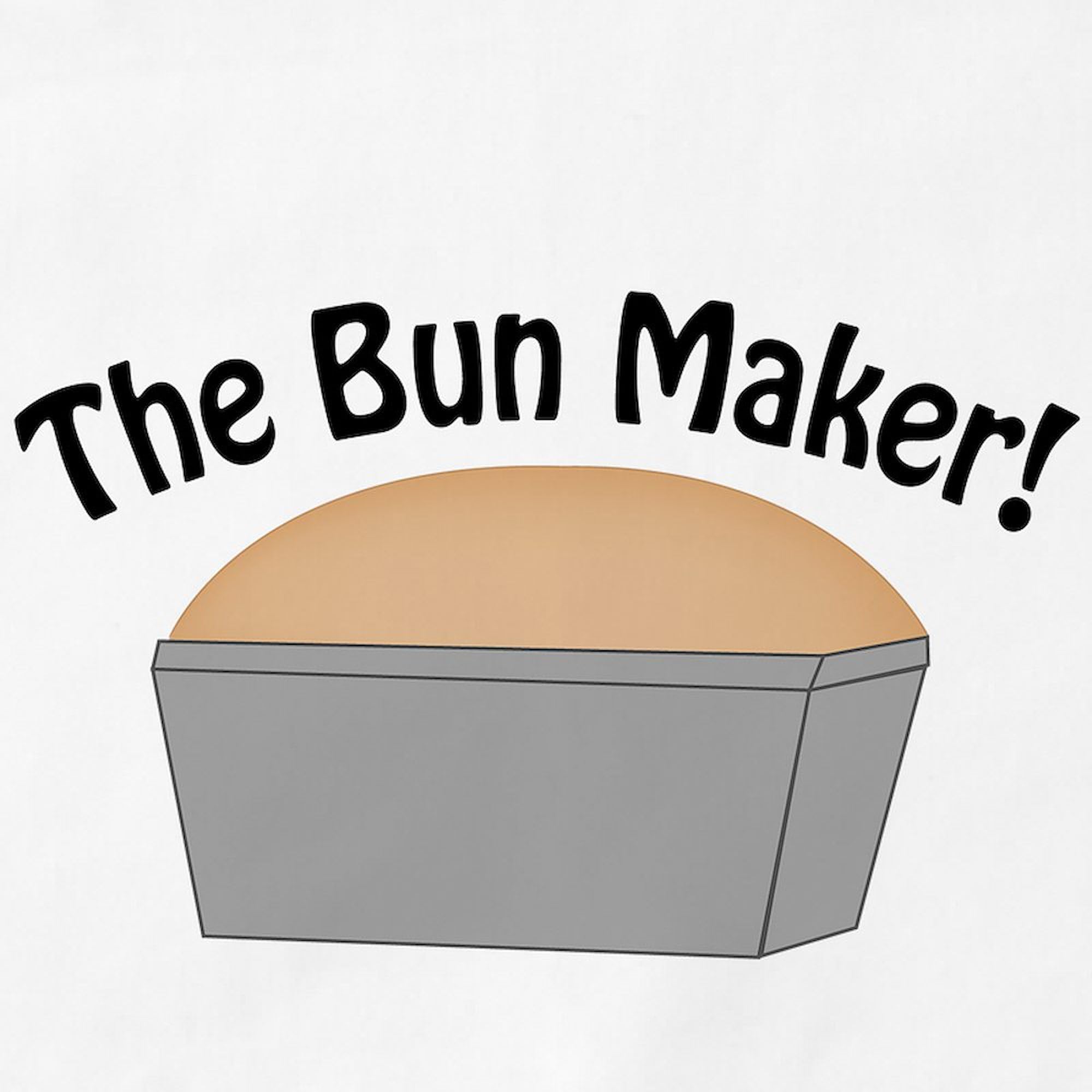CafePress The Bun Maker Kitchen Apron with Pockets - Adjustable Grilling & Baking Apron for BBQ, Cooking & Baking - Perfect for Home Chefs & Outdoor Grilling
