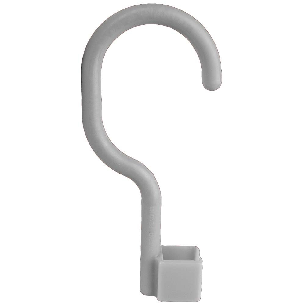 Space-Saving Closet Hanger with 4 Universal Hooks in Warm Gray - Perfect for Organizing Clothes, Towels & Accessories in Bedroom, Bathroom or Closet