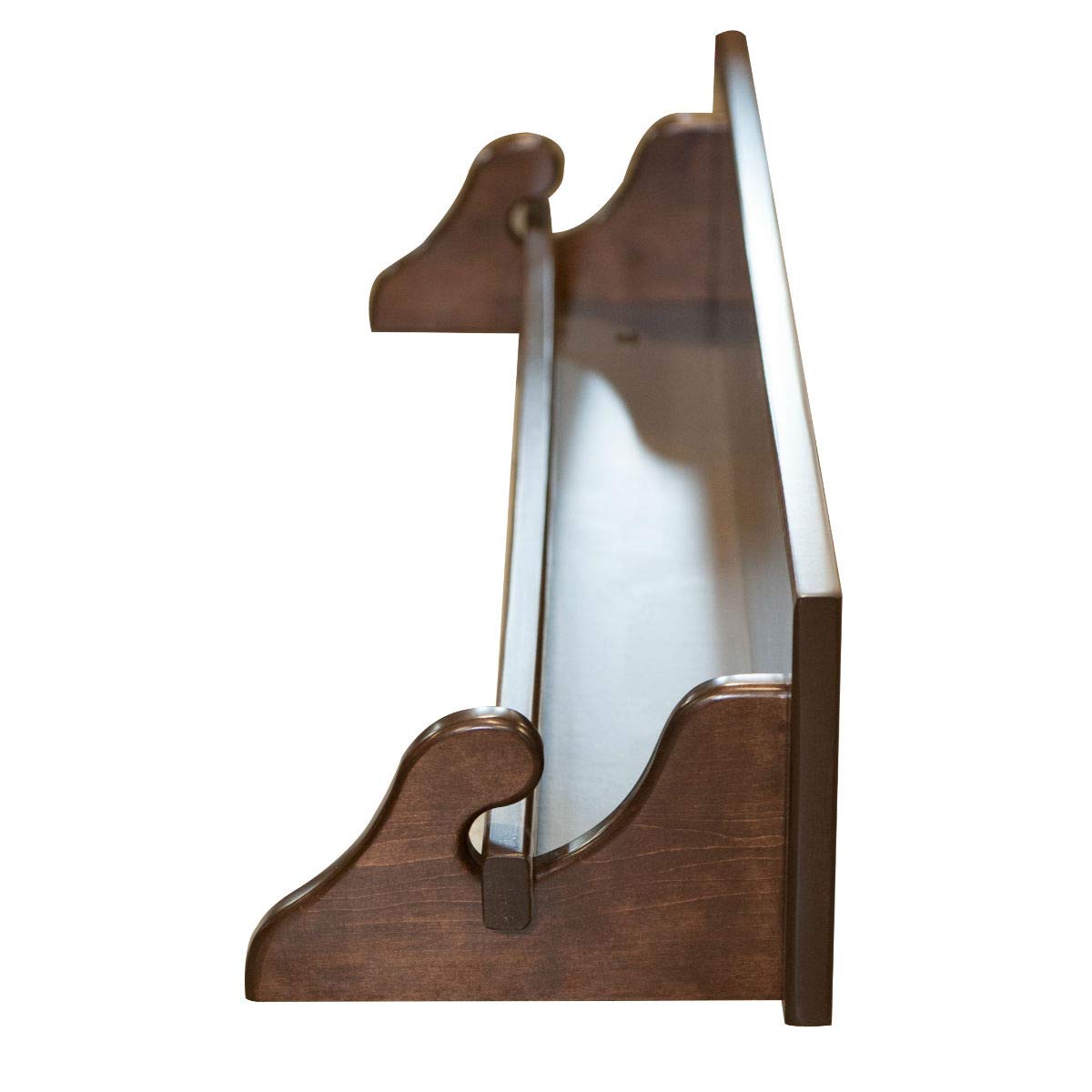 Amish Made Rustic Quilt Rack with Shelf - 60