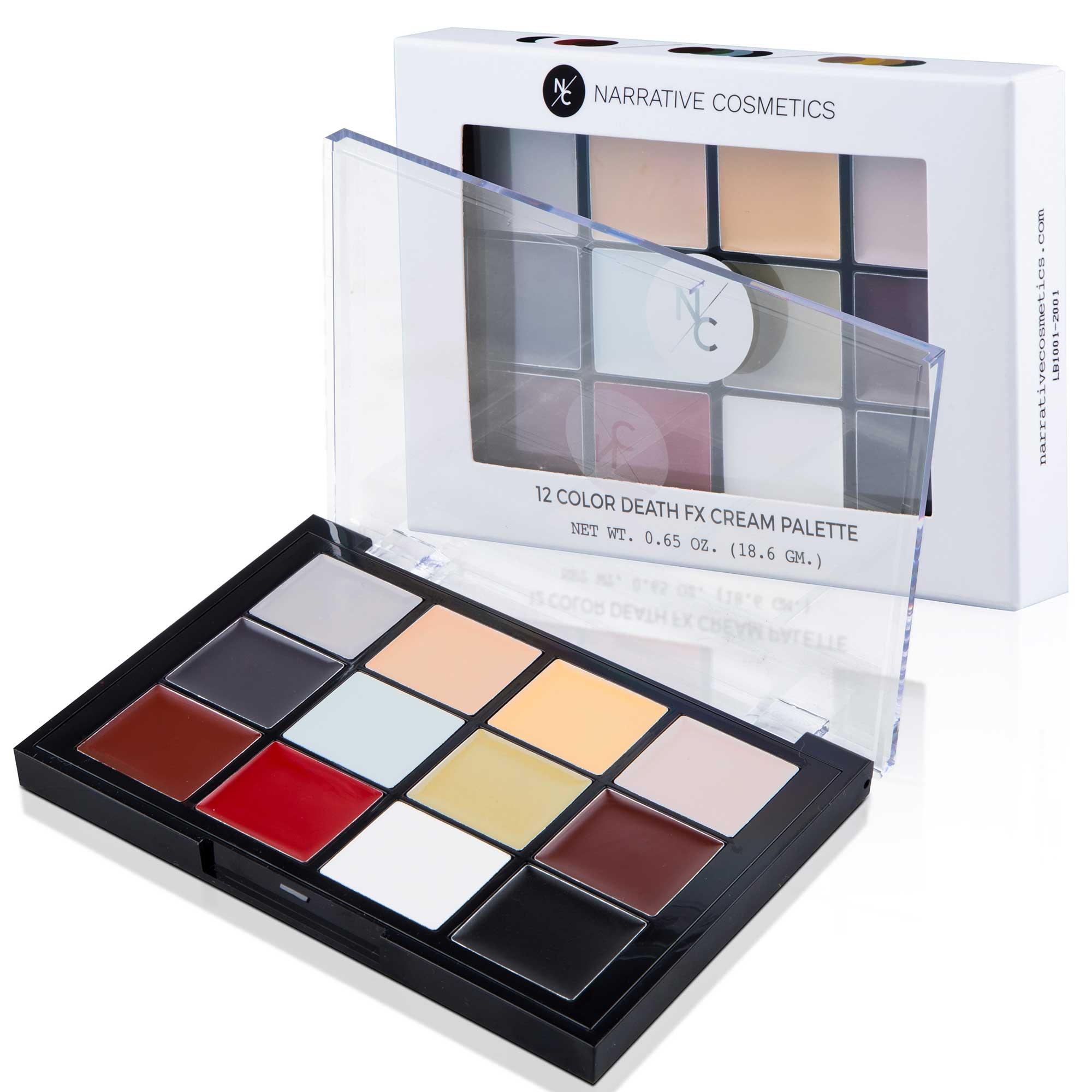Professional Quick-Drying Death FX Cream Makeup Palette - Halloween, Cosplay & Special Effects Makeup Kit for Theater & Film