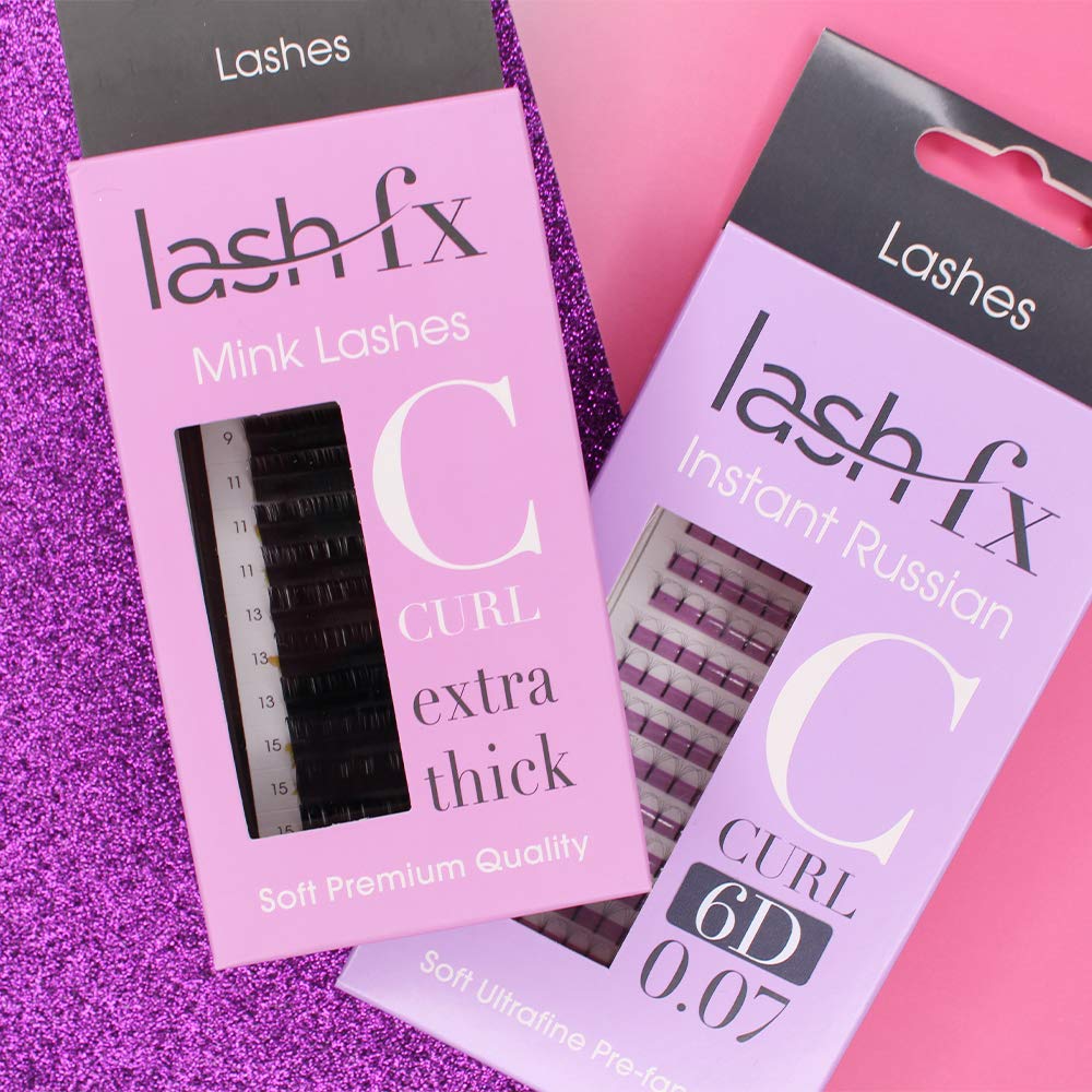 Premium Mink Eyelash Extensions - C Curl 10mm Extra Thick 0.20mm False Lashes for Volume & Length | Professional Salon Quality | Perfect for Weddings, Parties & Special Occasions