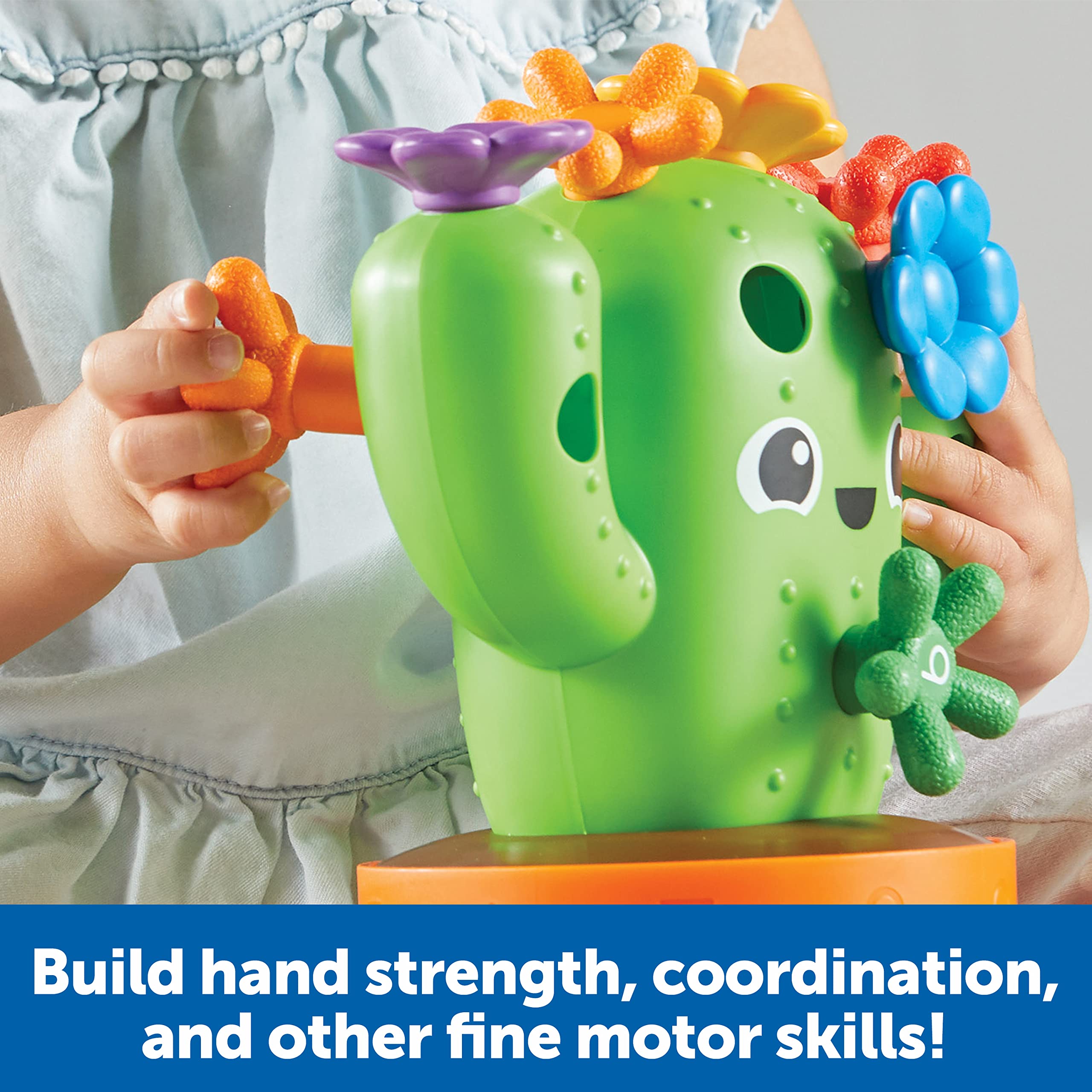 Learning Resources Carlos The Pop & Count Cactus - 16-Piece Educational Toddler Toy for Fine Motor Skills Development, Preschool Learning Activity, STEM Toy for Kids Ages 18+ Months - Perfect for Counting Practice & Sensory Play at Home or Classroom