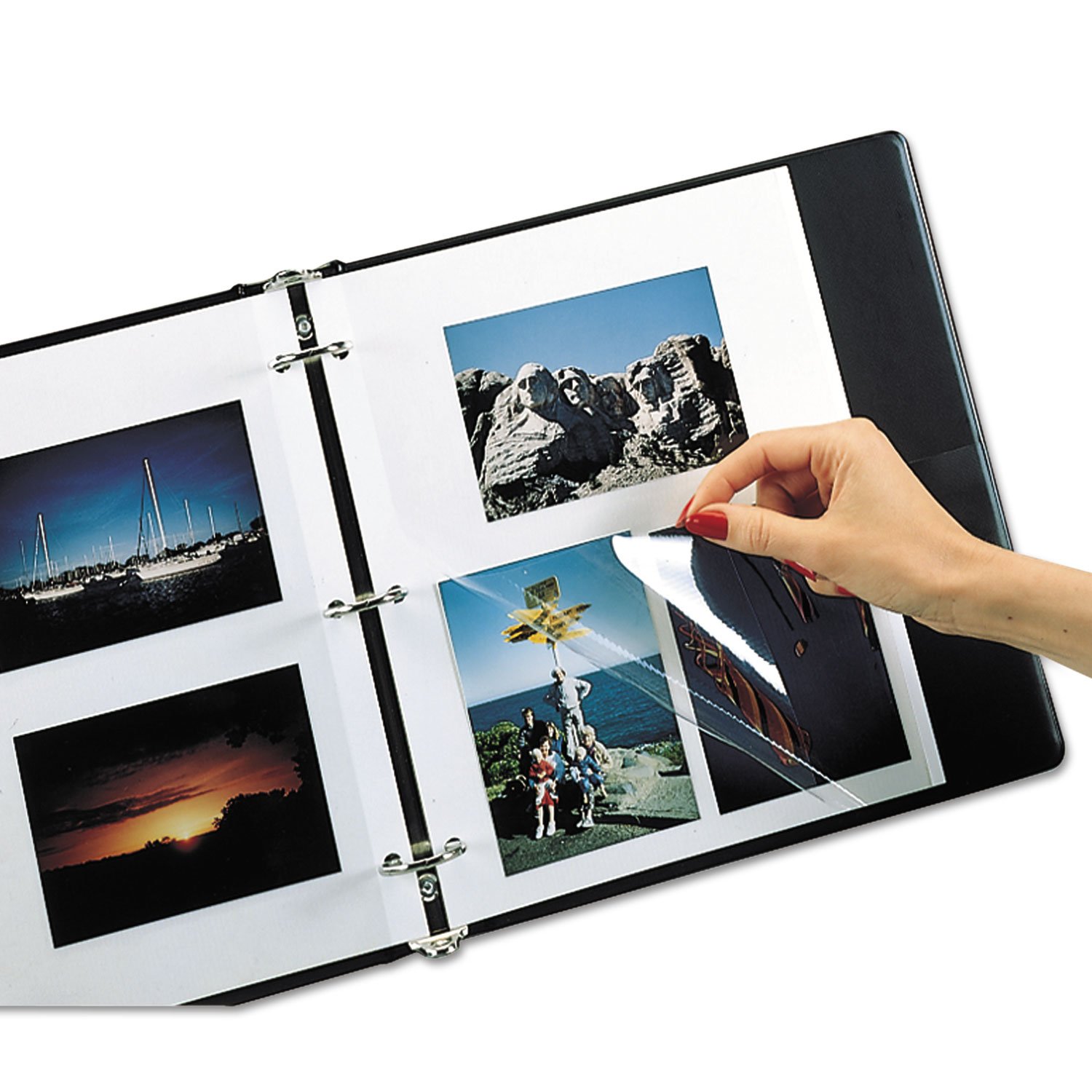 CLI85050 - C-Line Redi-Mount Photo Holders - 12 Pack Clear Plastic Picture Frames for Wall Display, Office Decor, and Home Organization - Perfect for Photos, Artwork, and Memo Boards