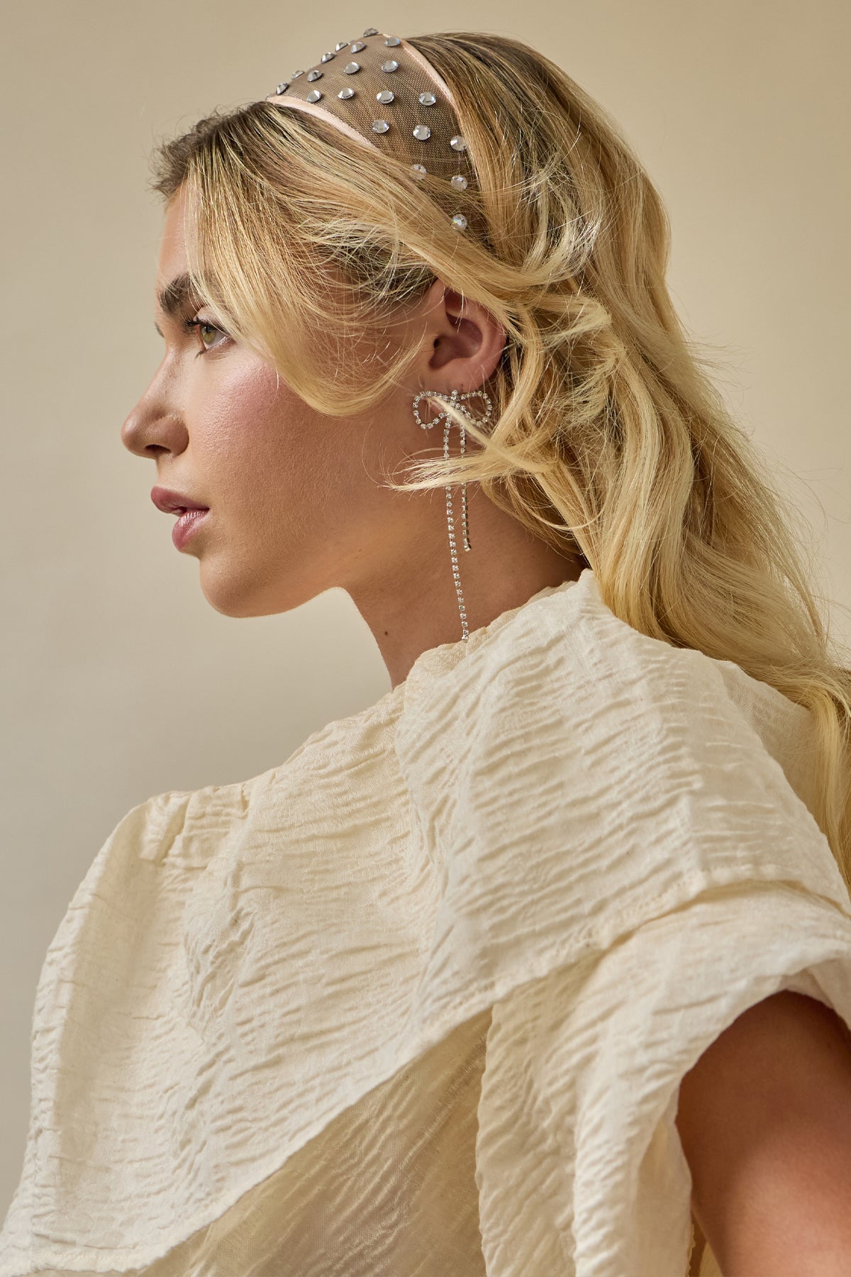 Giselle Crystal Headband for Women - Elegant Rhinestone Hair Accessories for Weddings, Parties & Special Occasions