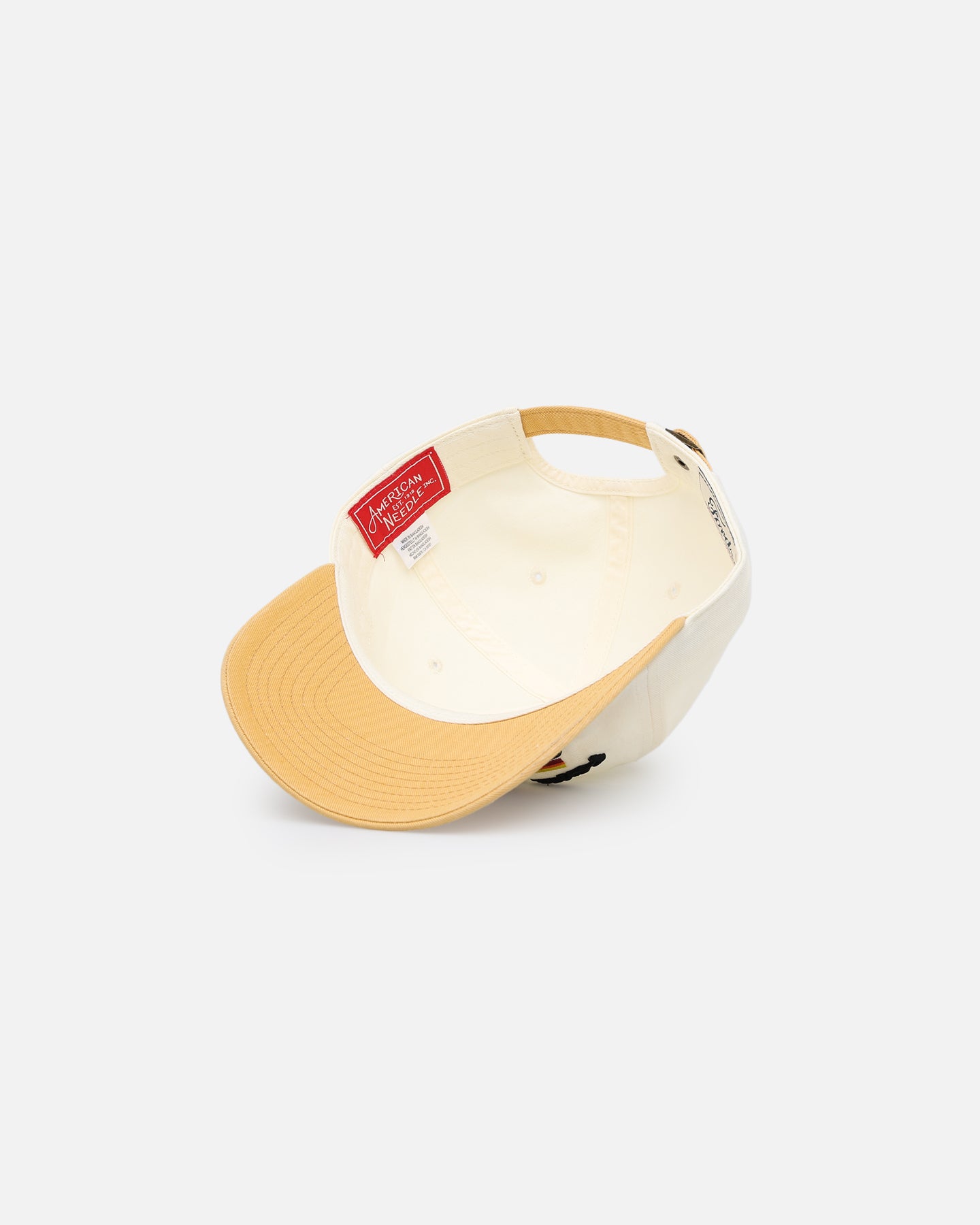 American Needle Ballpark Strapback Ivory/Amber Adjustable Baseball Cap - Perfect for Sports Games, Outdoor Activities & Casual Wear
