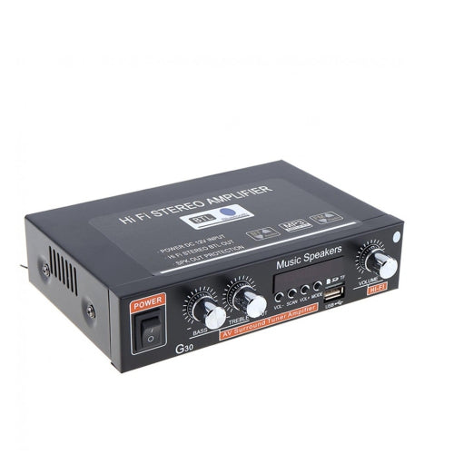 G30 HiFi Bluetooth Car Audio Power Amplifier with FM Radio, SD/USB/DVD/MP3 Support & Remote - for Car, Motorcycle, Home & Outdoor Parties