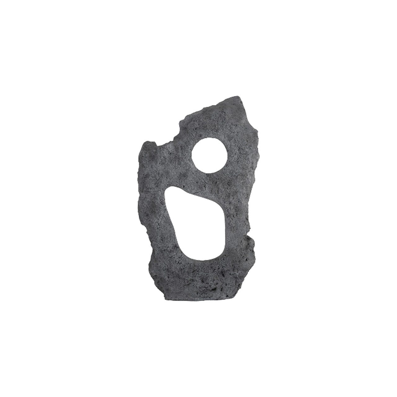 Colossal Charcoal Stone C Cast Stone Sculpture - Handcrafted Garden Statue for Outdoor Decor, Patio & Landscape Design