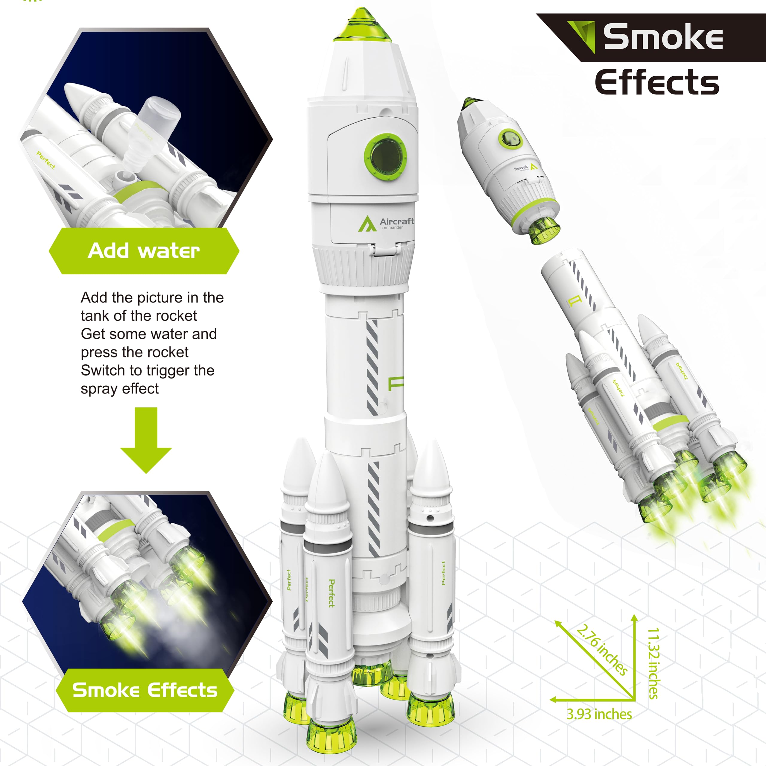 Space Rocket Shuttle Toy Set with Lights & Sounds - STEM Educational Spacecraft Airplane Toys for Kids Ages 3-8 - Includes Astronaut Figures - Perfect Birthday Gift for Boys & Girls - Great for Imaginative Play, Space Exploration Learning & Bedtime Adventures