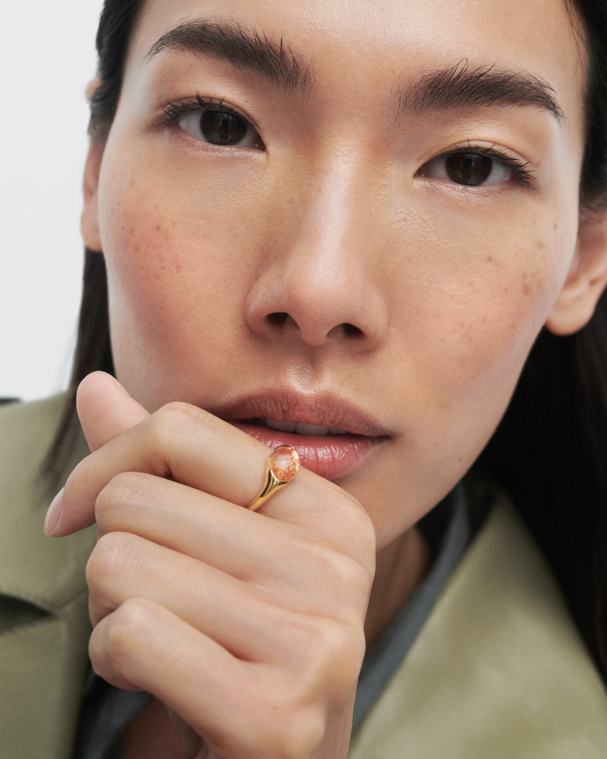 GRID 3 Sunstone Bay Ring - Elegant Sterling Silver Beach Jewelry for Women | Perfect for Vacation, Wedding, and Everyday Wear