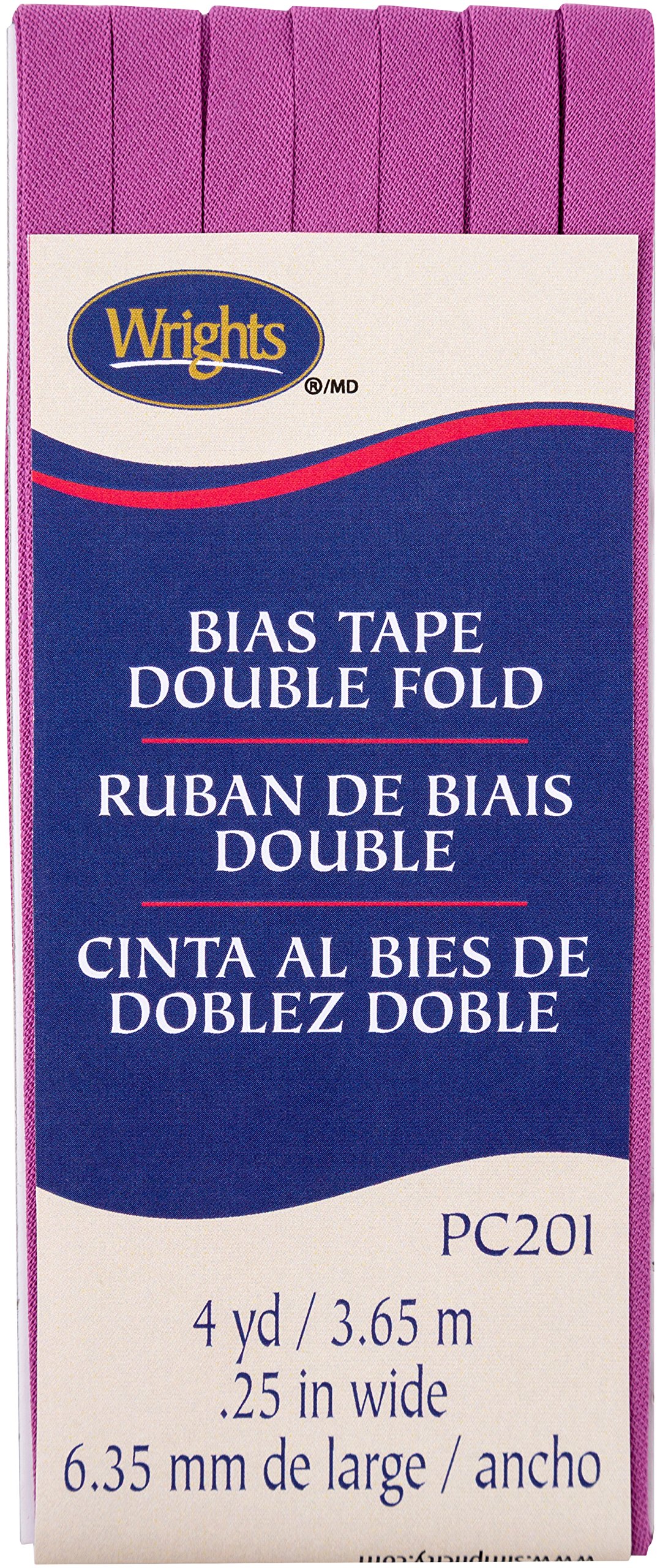 Wrights Radiant Orchid Double Fold Bias Tape 1/4