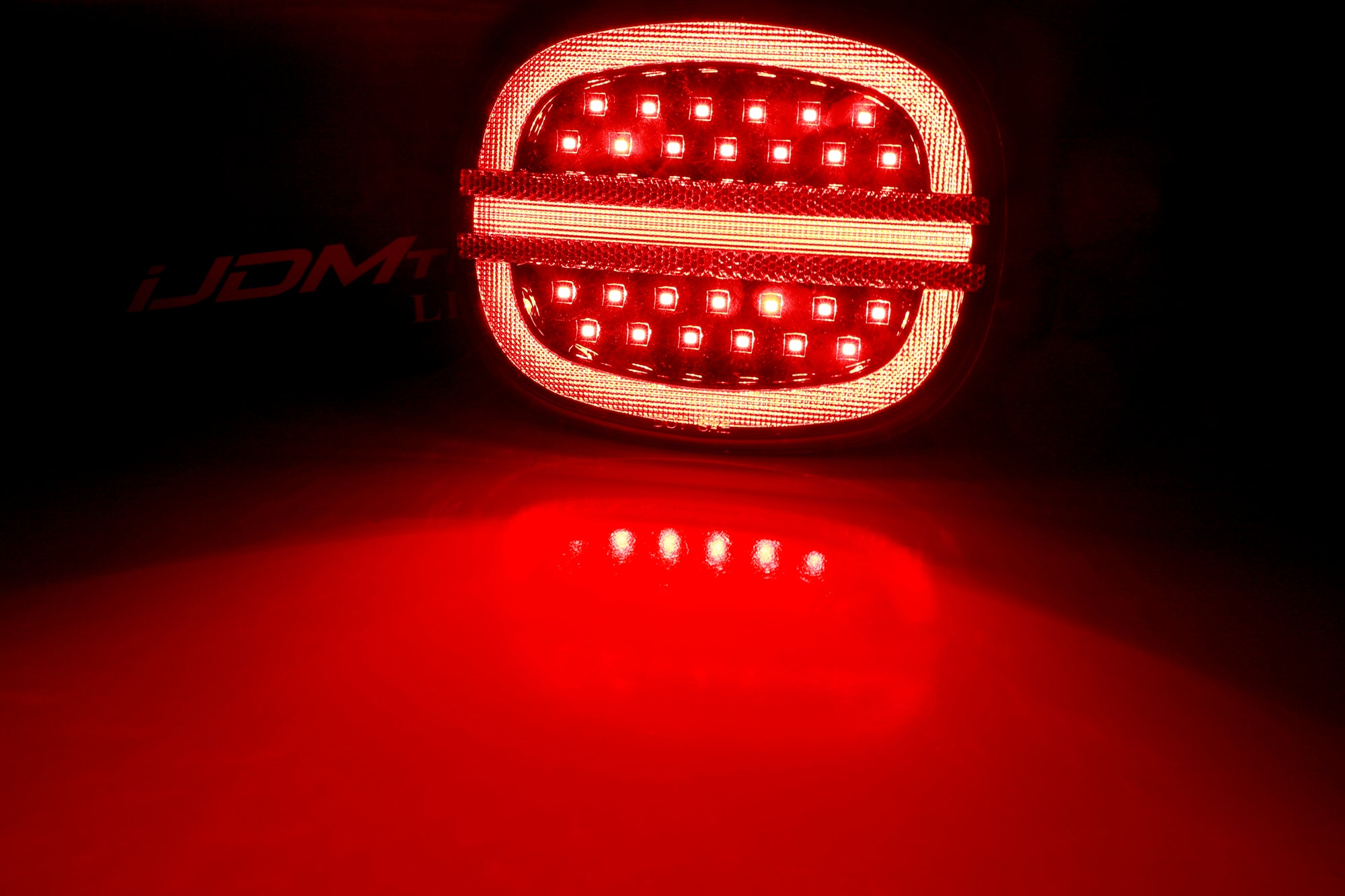 Clear Lens with Black Interior Full LED Halo/Laser Tail Lights for 1990-1996 C4 Corvette - High-Performance Lighting Upgrade for Night Driving & Car Shows
