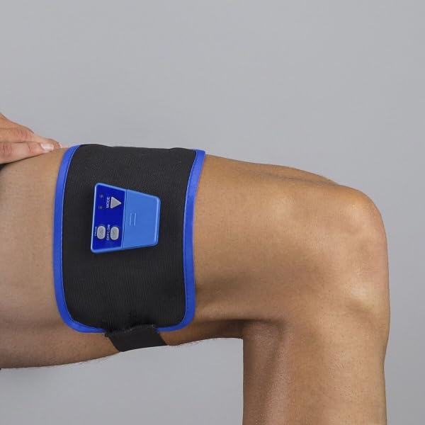 HT® EMS Muscle Stimulator Belt for Abs & Arms - Toning, Strengthening & Fat Burning - Perfect for Home Workouts, Gym Training & Physical Therapy