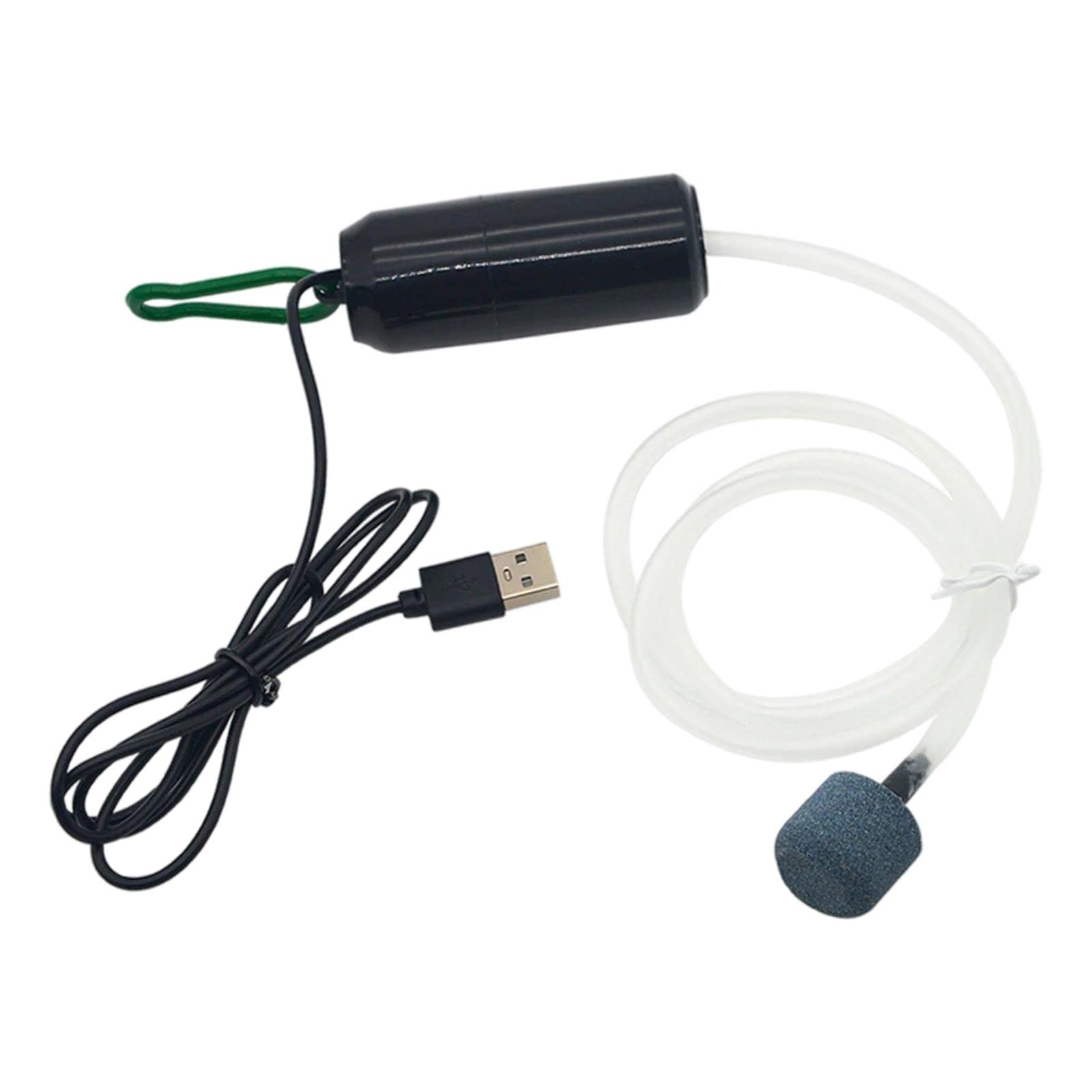 USB Aquarium Air Pump 5V Portable Silent Oxygenator for Fish Tank - Home & Office Use