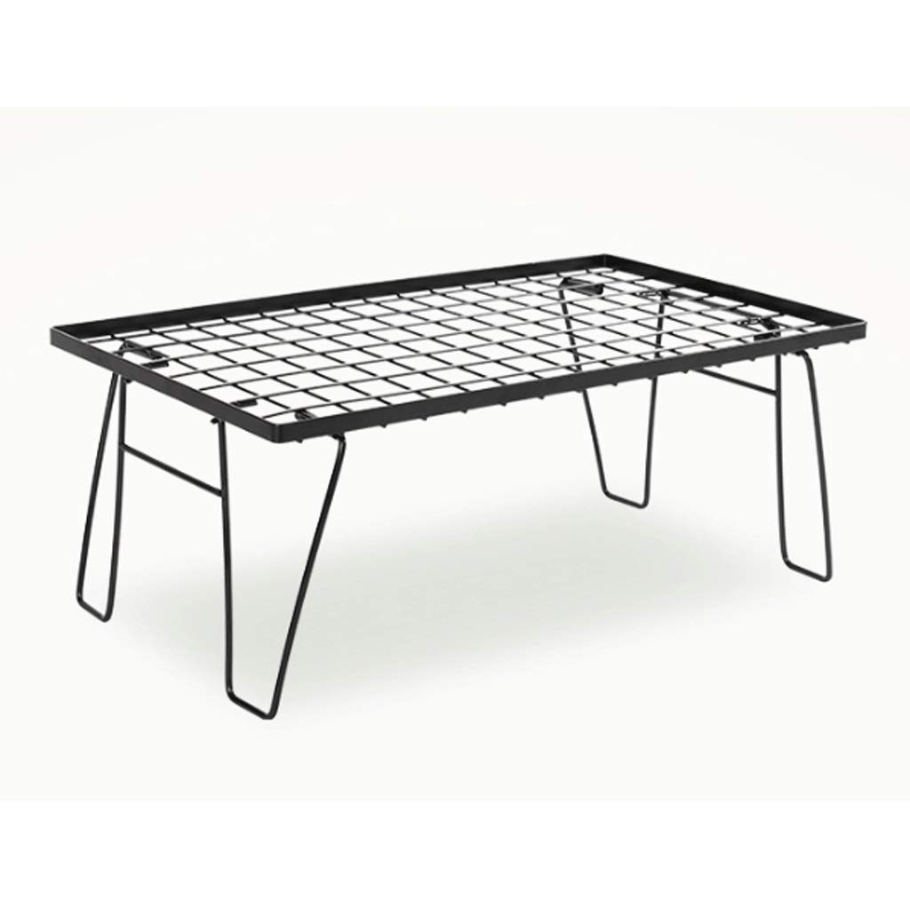 LZL Aluminum Folding Table - Adjustable Height, Lightweight & Durable for Outdoor Dining, Camping, Picnic, BBQ, Banquet & Garden Parties (Black) - Perfect for Backyard Gatherings, Tailgating & Beach Trips