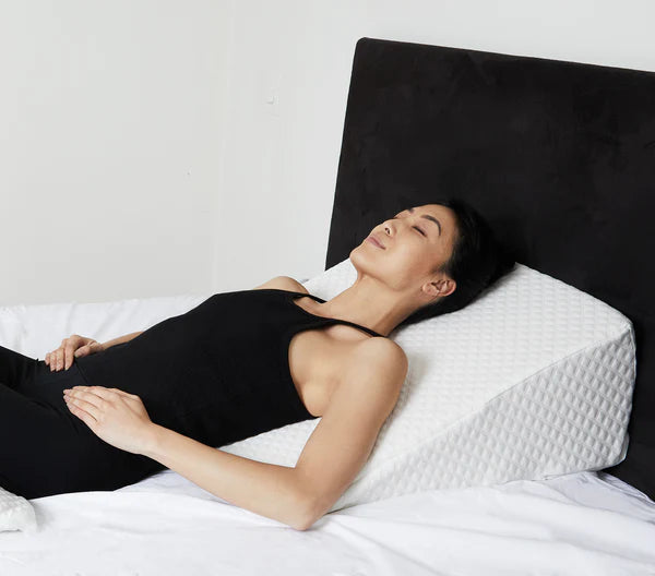 FlexiPillow Bamboo Covered Bed Wedge Pillow - Adjustable Support for Sleeping, Reading & Acid Reflux Relief - Perfect for Back Pain, Snoring & Post-Surgery Recovery