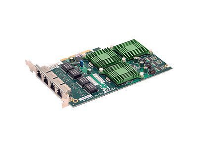 Supermicro AOC-UG-I4 Gigabit Ethernet PCIe Network Adapter Card - High-Speed 4-Port LAN Expansion for Servers & Workstations (Ideal for Data Centers, Cloud Computing & Enterprise Networks)