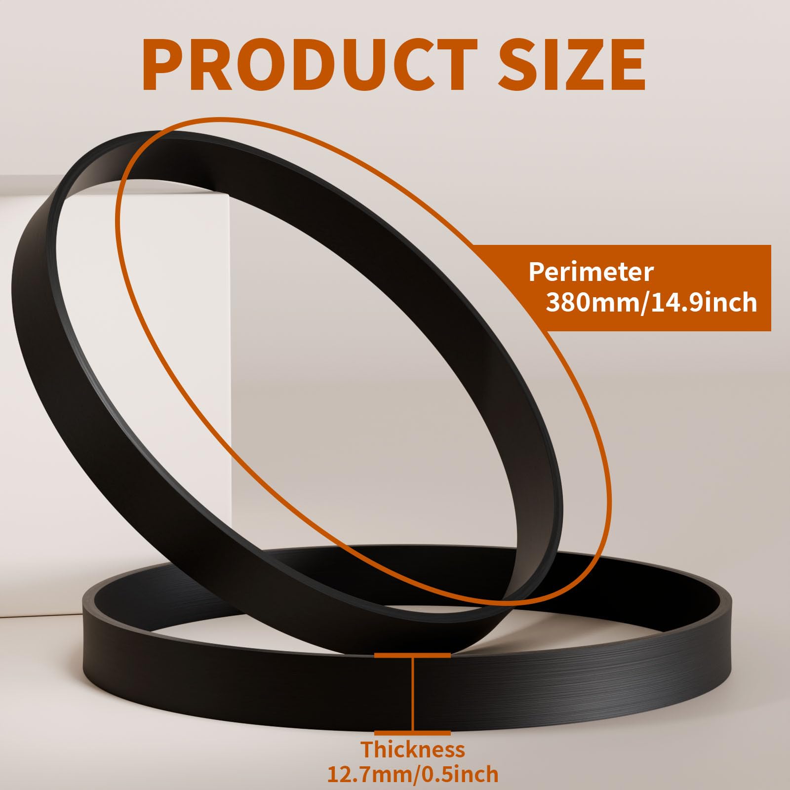 Kenmore Vacuum Belts 20-5275 - 3 Pack Replacement Flat Belts for Kenmore 116, MC-V5204, MC-V5203, MC-V5706, MC-V5710, MC-V5715, MC-V5716 Models | Durable Vacuum Cleaner Accessories for Home & Office Cleaning