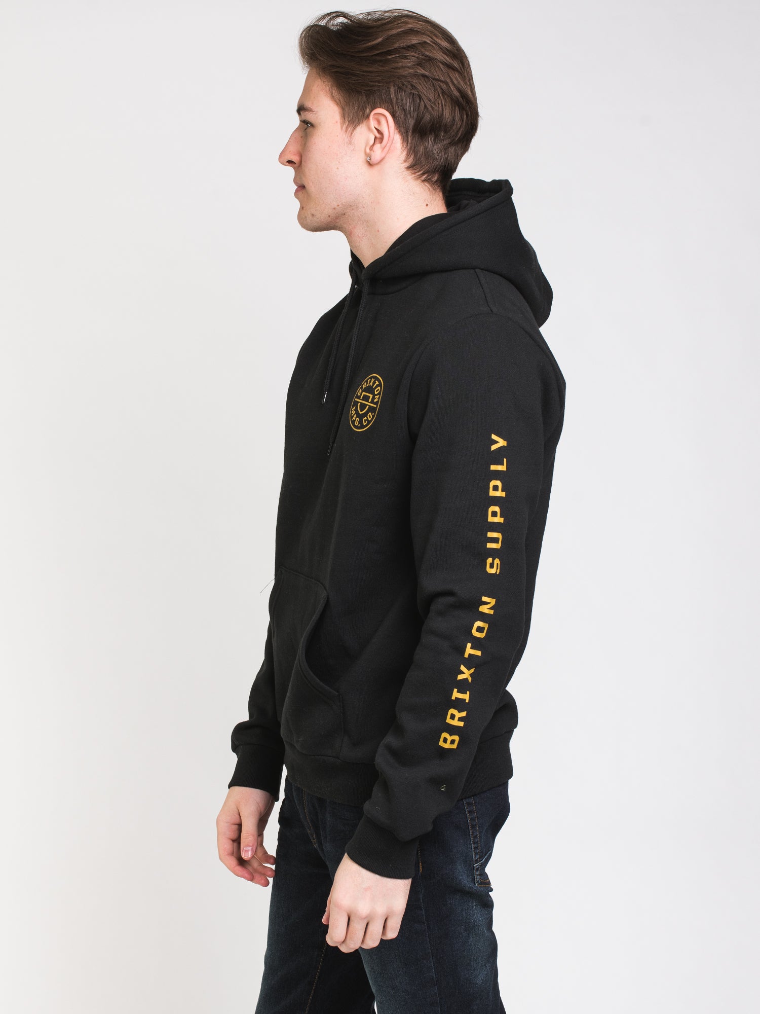 Brixton Crest Pullover Hoodie for Men & Women - Soft Cotton Fleece, Stylish Streetwear - Perfect for Casual Outfits, Gym, and Outdoor Activities