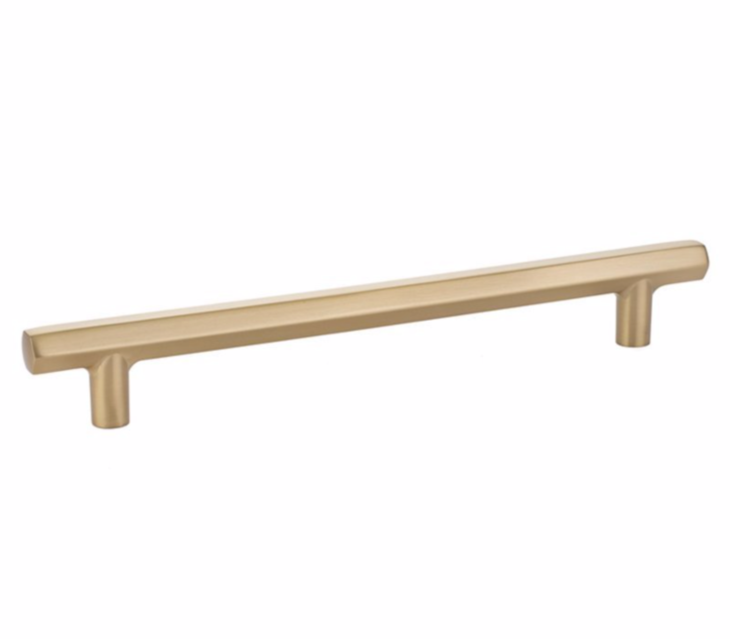 Geometric Champagne Bronze Cabinet Knobs and Drawer Pulls - Modern Kitchen & Bathroom Hardware for Cabinets, Dressers, and Furniture (Set of 10)