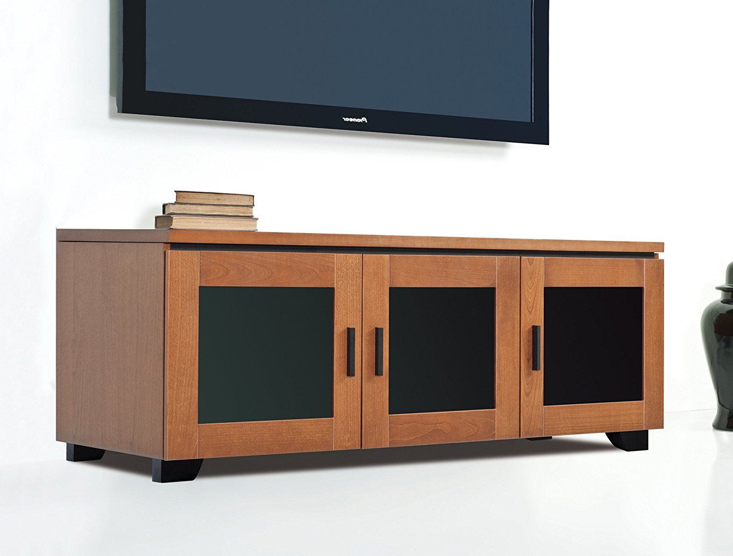 Salamander Elba 237 Triple Wide Audio Video TV Media Cabinet - Perfect for Home Theater, Living Room & Entertainment Center Storage