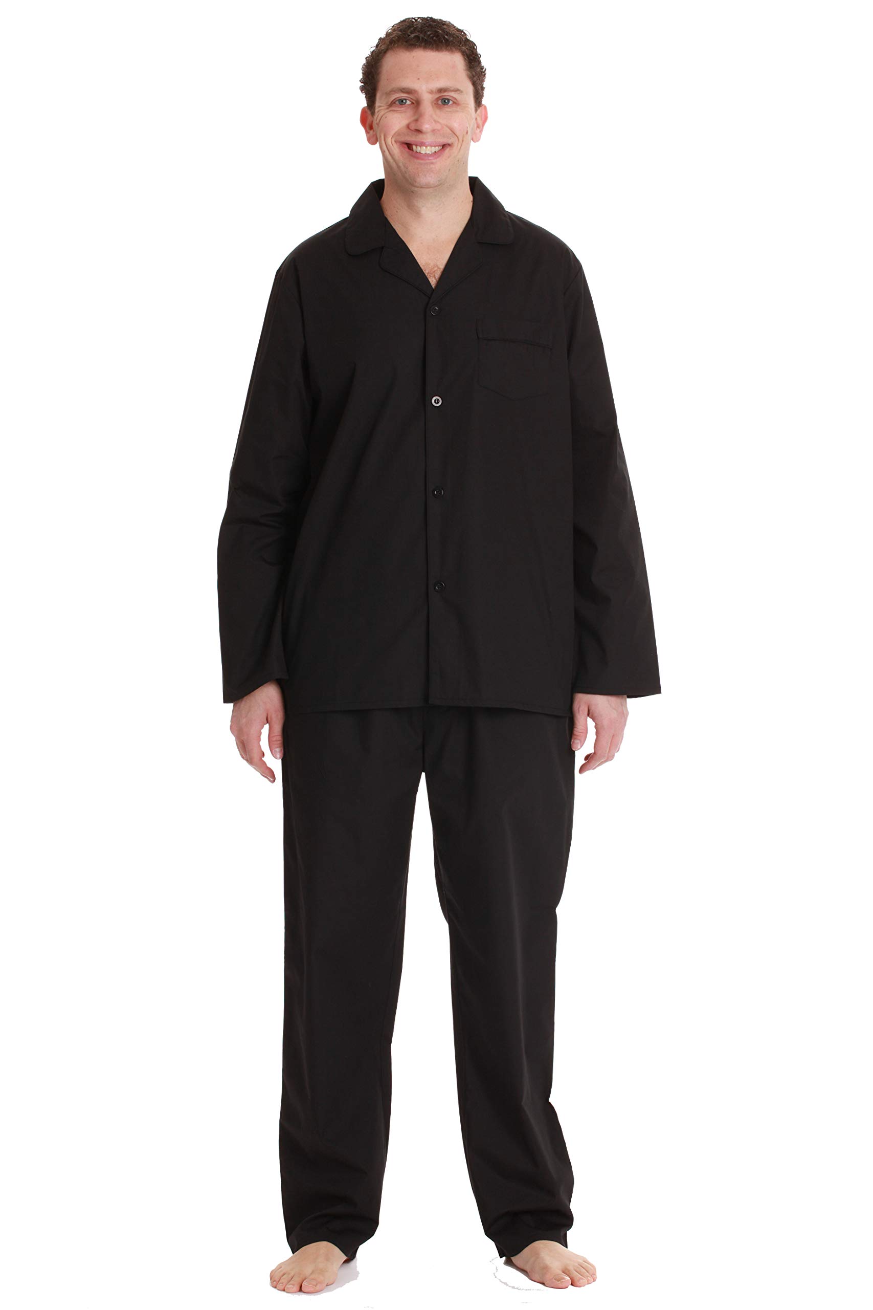 **#FollowMe Men's Plaid Pajama Set - Long Sleeve & Long Pant Sleepwear & Loungewear PJs for Cozy Nights & Relaxing at Home**
