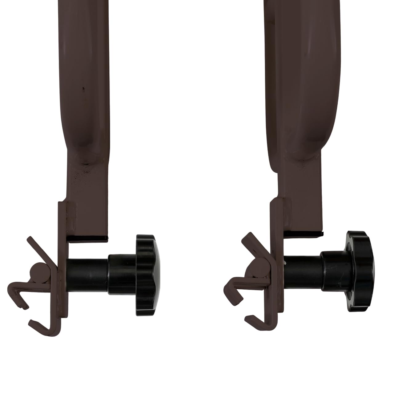 AireMed Bed Assist Rails (Set of 2) - Universal Fit for Most Metal Hospital Beds - Adjustable Safety Rails for Seniors & Elderly Care - Repositioning & Transfer Assistance - Ideal for Home Healthcare & Post-Surgery Recovery (Brown)