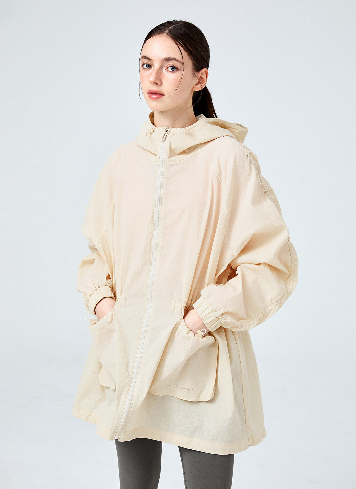Lightweight Waterproof Hooded Jacket for Men & Women - Windproof Outdoor Raincoat with Pockets for Hiking, Camping & Travel
