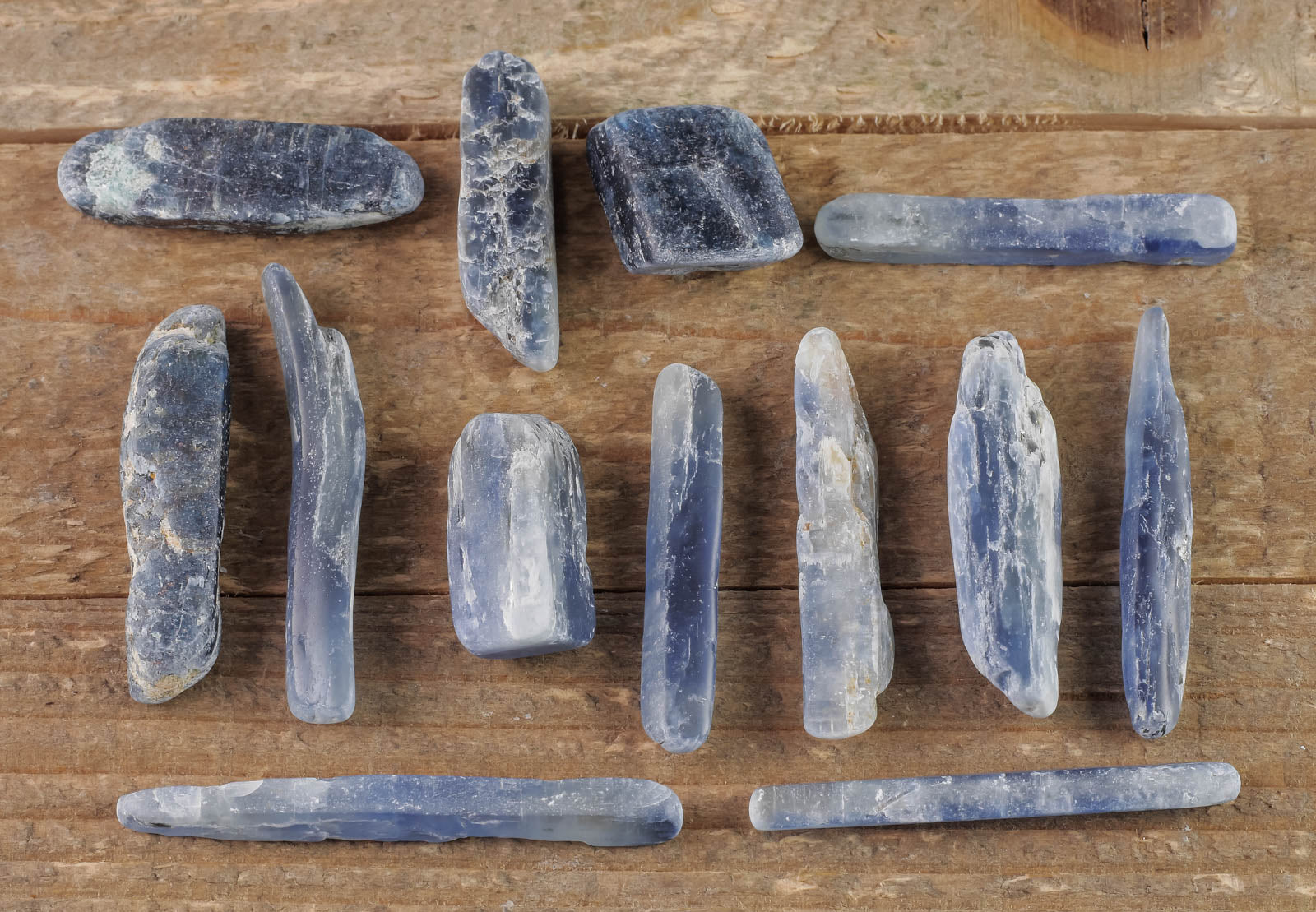 Natural Blue Kyanite Tumbled Stones - Healing Crystals for Meditation, Chakra Balancing & Self Care Gifts (E0012) | Perfect for Reiki, Yoga & Spiritual Wellness