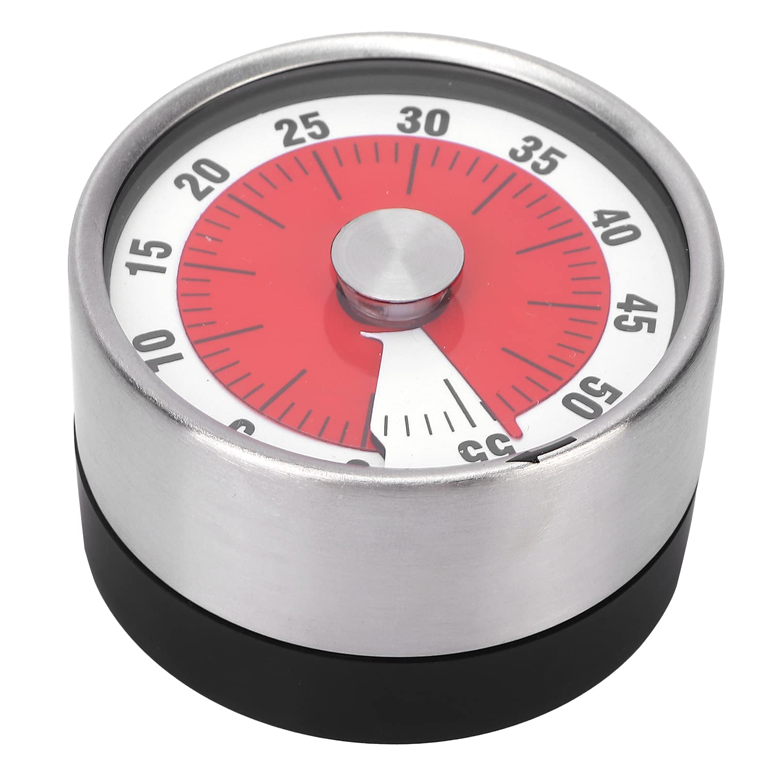 60-Minute Mechanical Kitchen Timer with Clear Display - Perfect for Cooking, Baking, Facial Masks & Power Naps (White) | Essential for Home Chefs & Self-Care Routines