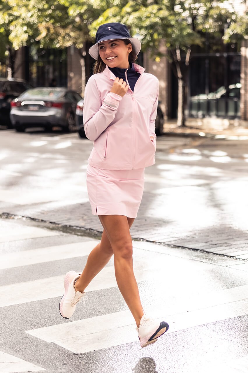 Rose Pink Athletic Jacket for Women - Lightweight Running & Training Windbreaker - Perfect for Gym, Jogging, and Outdoor Sports
