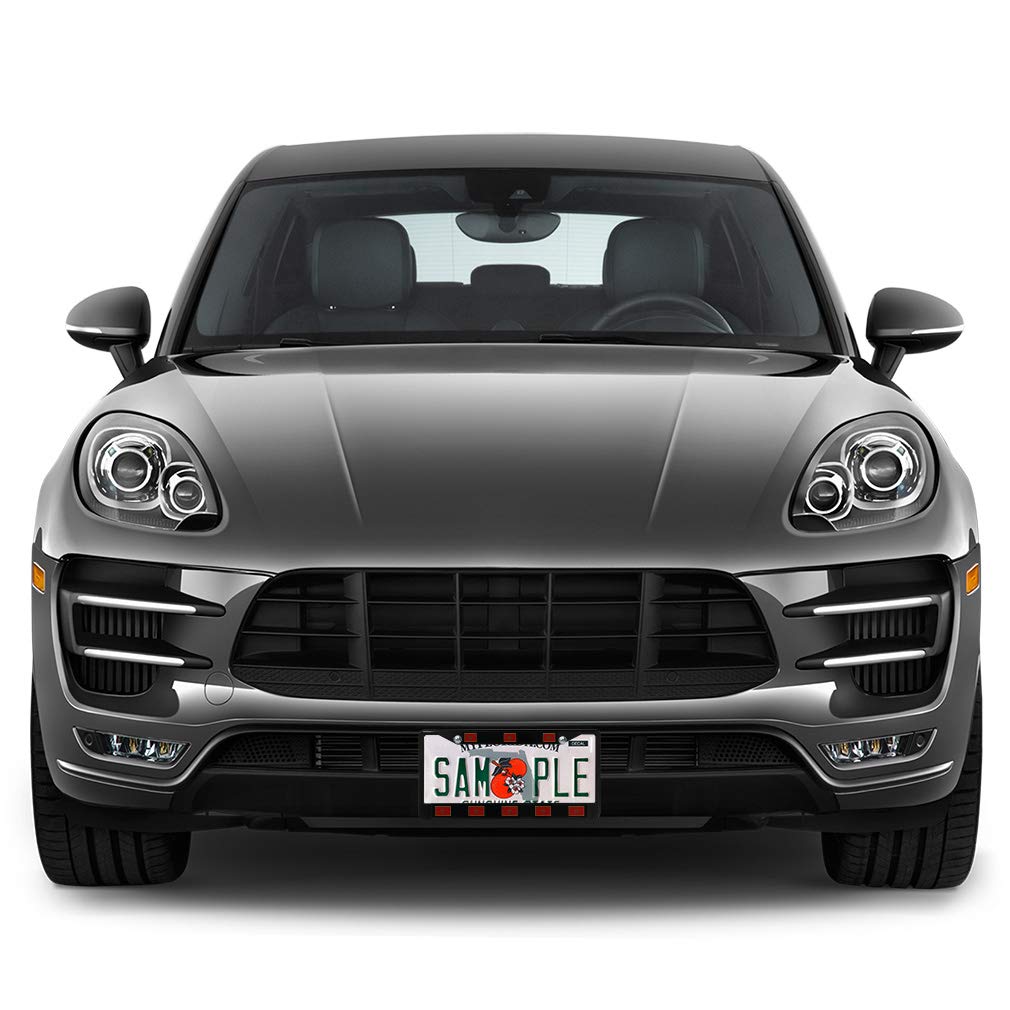 Premium Metal Insert License Plate Frame - Morocco Weatherproof Car Accessories - Black 2 Hole Solid Insert for Cars, Trucks & SUVs - Durable & Rustproof for All Weather Conditions
