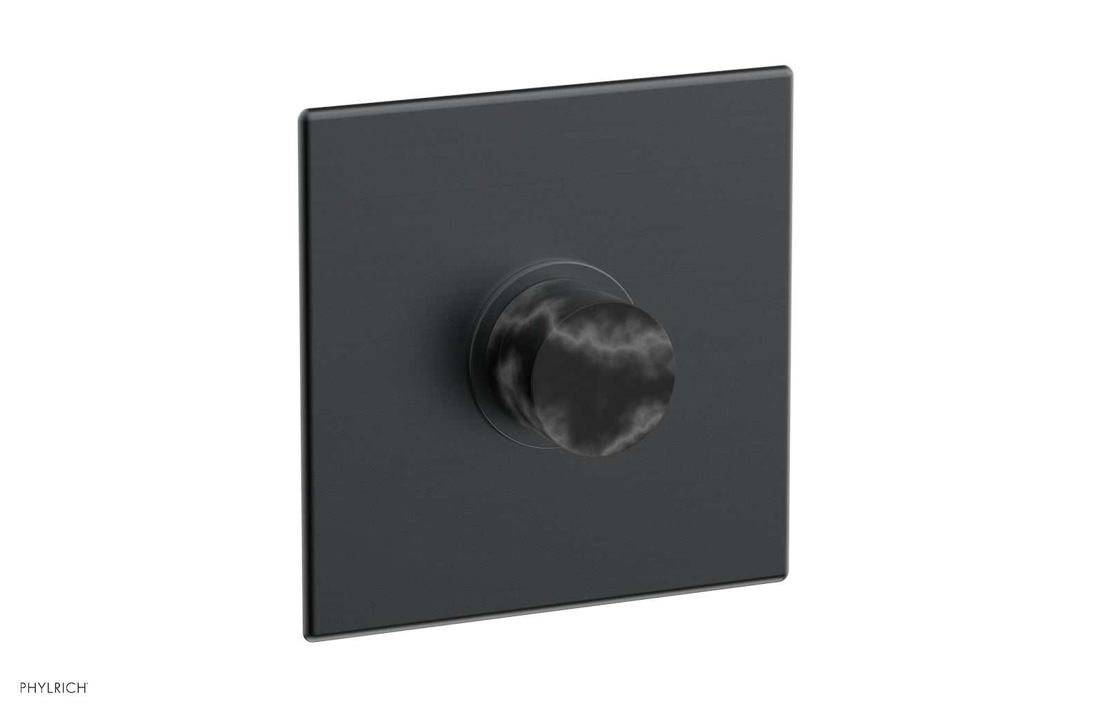 BASIC II Pressure Balance Square Shower Plate with Black Marble Handle Trim 4 186 - Modern Bathroom Upgrade for Luxurious Shower Experience
