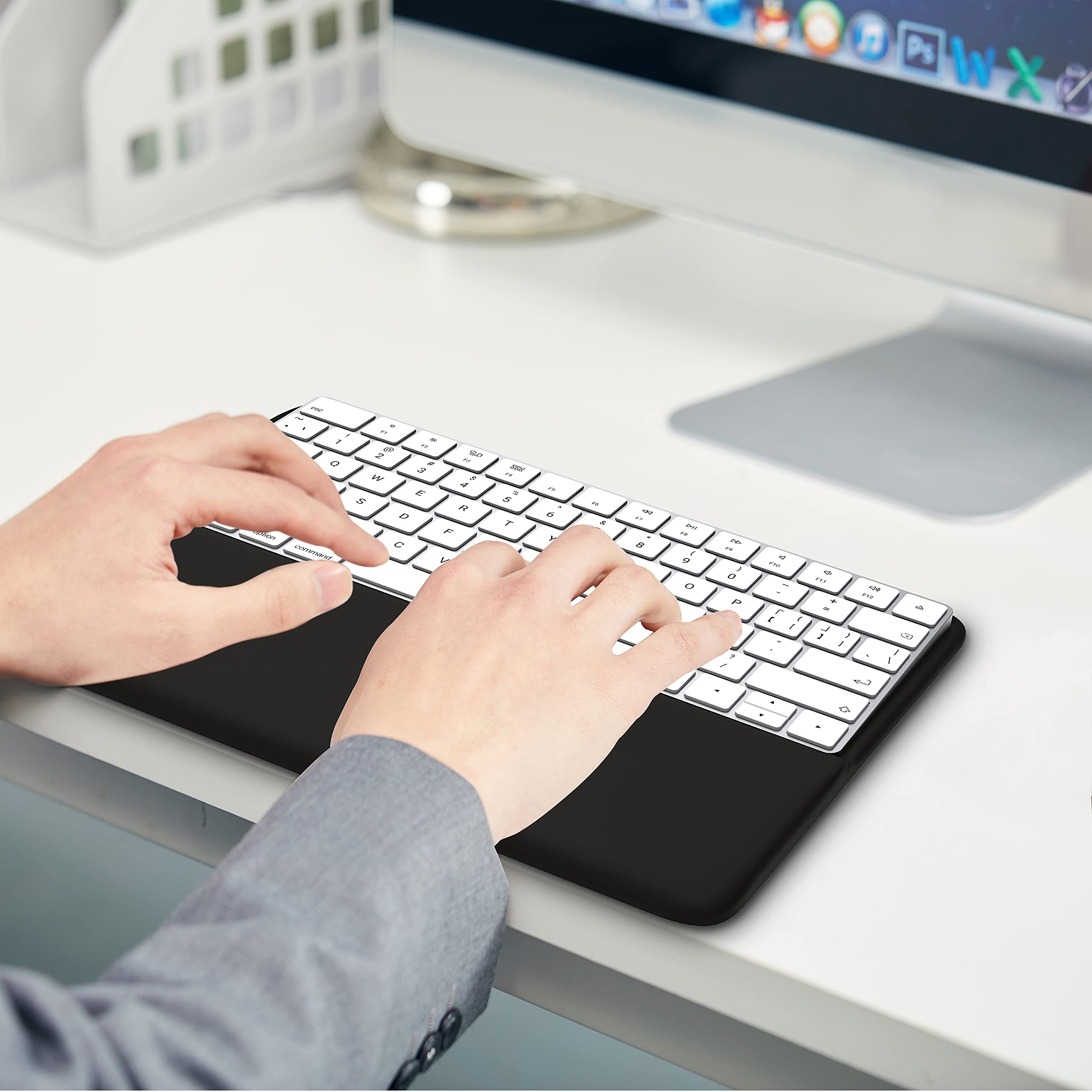 HONKID Wrist Rest for Magic Keyboard 2 & Touch ID - Ergonomic Support for Office & Gaming