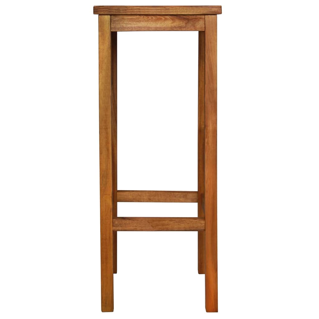 Modern Industrial Bar Stools Set of 2 - Solid Acacia Wood Counter Height Stools for Kitchen Island, Breakfast Bar & Pub - Fast Shipping & Durable Design
