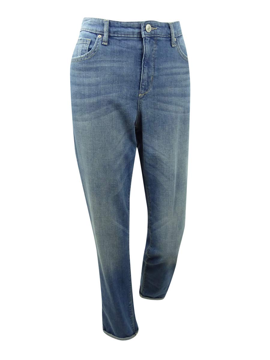 Vintage America Women's Gratia Bestie Tapered Leg Jeans - High Waist Slim Fit Denim Pants for Casual Wear & Everyday Outfits