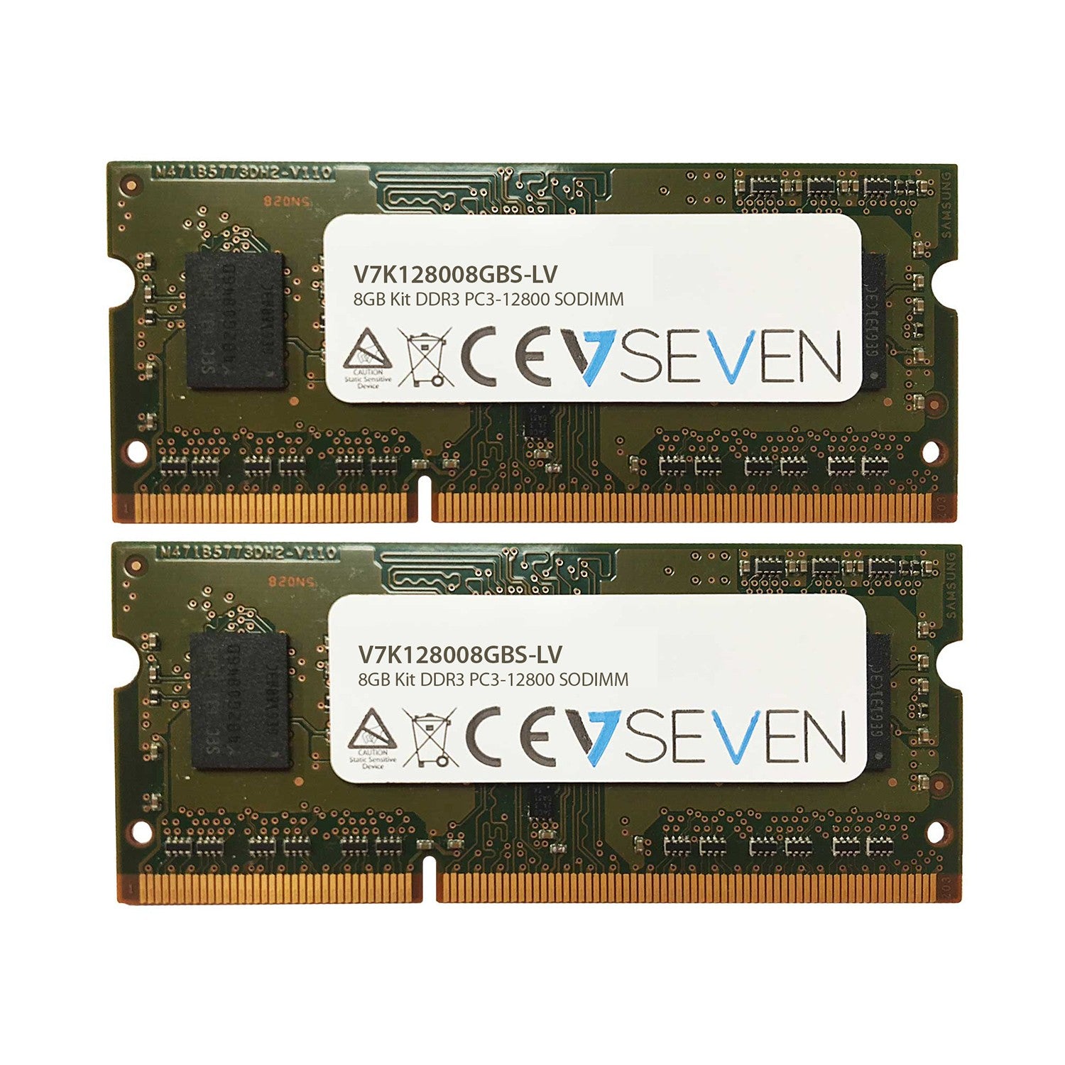 8GB (2x4GB) DDR3 1600MHz PC3-12800 SODIMM RAM Module - 204-Pin Unbuffered Memory for Laptops - 10 Year Warranty - Perfect for Gaming Laptops, Business Notebooks & PC Upgrades