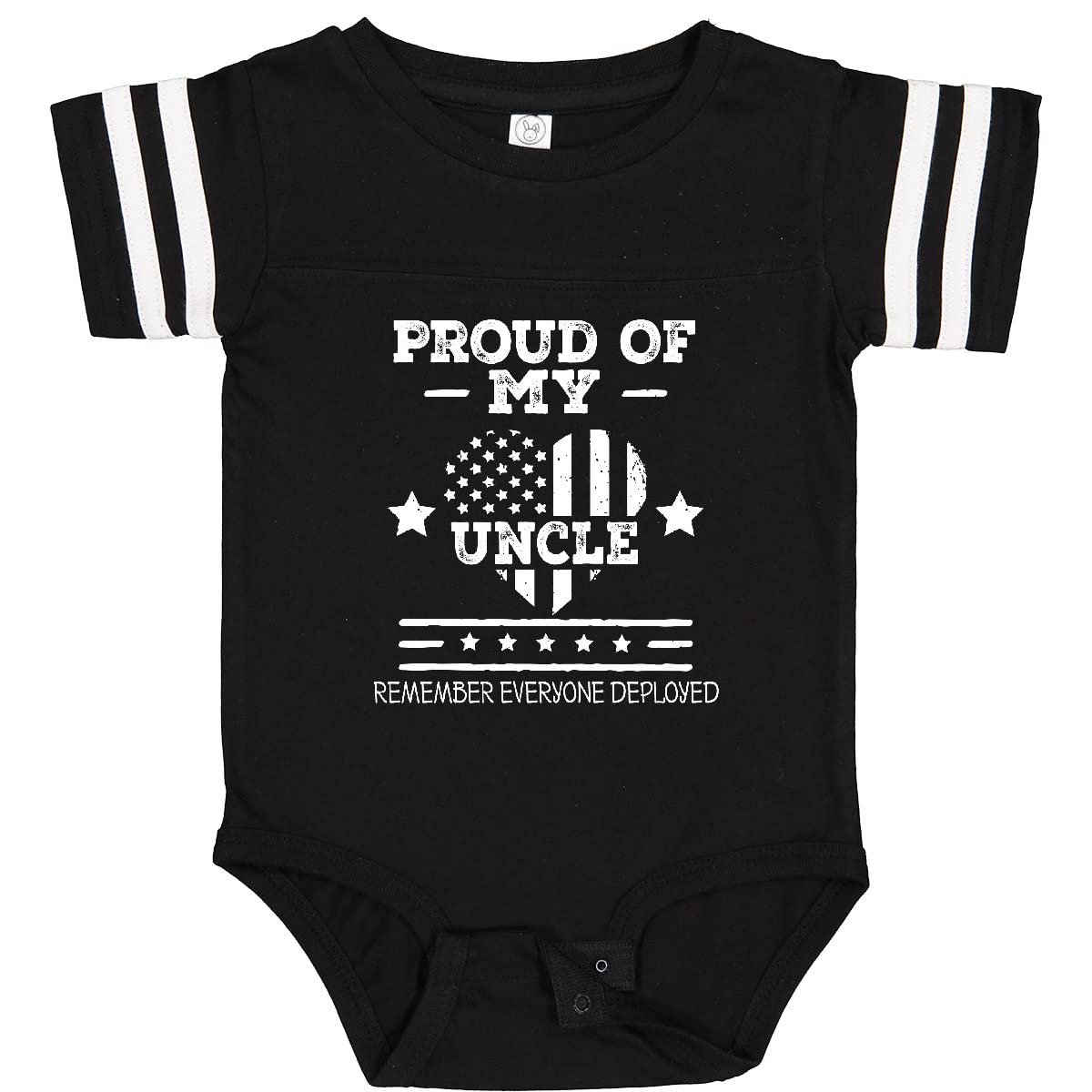 Inktastic Military Uncle Red Friday Baby Bodysuit - Patriotic Onesie for Veterans Day, Memorial Day & Military Appreciation Events | Soft Cotton Infant Bodysuit for Boys & Girls