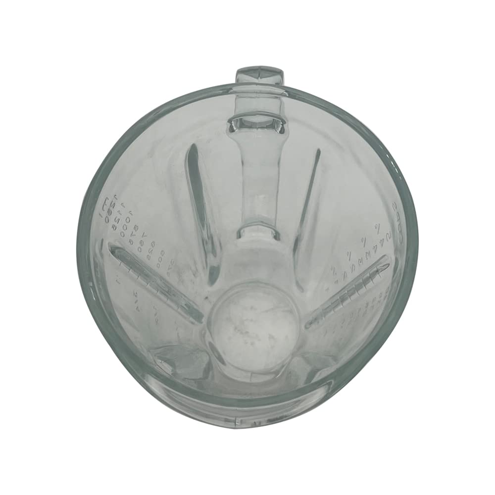 Hamilton Beach Blender Replacement 5-Cup 40oz Round Glass Pitcher & Container - Compatible with Model 3310-656 - Perfect for Smoothies, Shakes & Food Prep