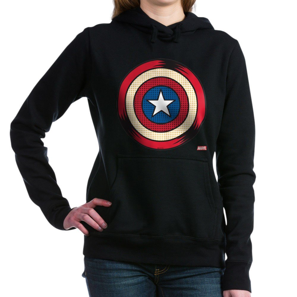 Captain America Comic Women's Hoodie - Marvel Superhero Sweatshirt for Fans | Casual Wear, Cosplay & Gifts