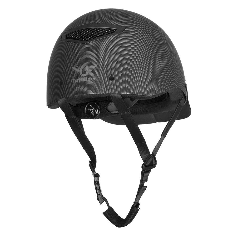 TuffRider Starter Carbon Fiber Equestrian Helmet for Horse Riding - Lightweight & Durable Safety Gear for English, Western & Trail Riding