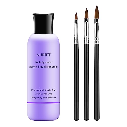 Acrylic Liquid & Nail Brush